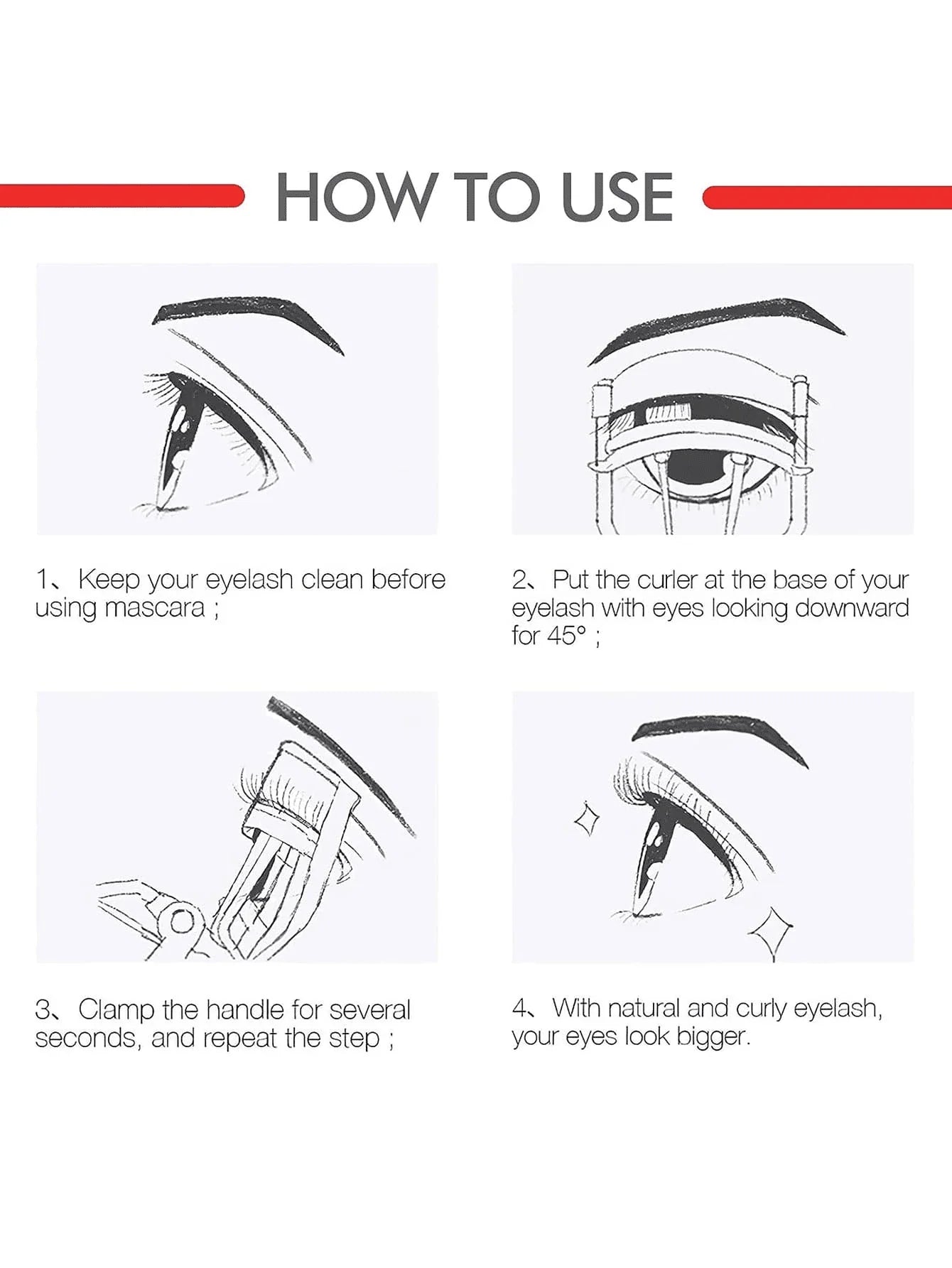 Eyelash Curler With Silicone Pads