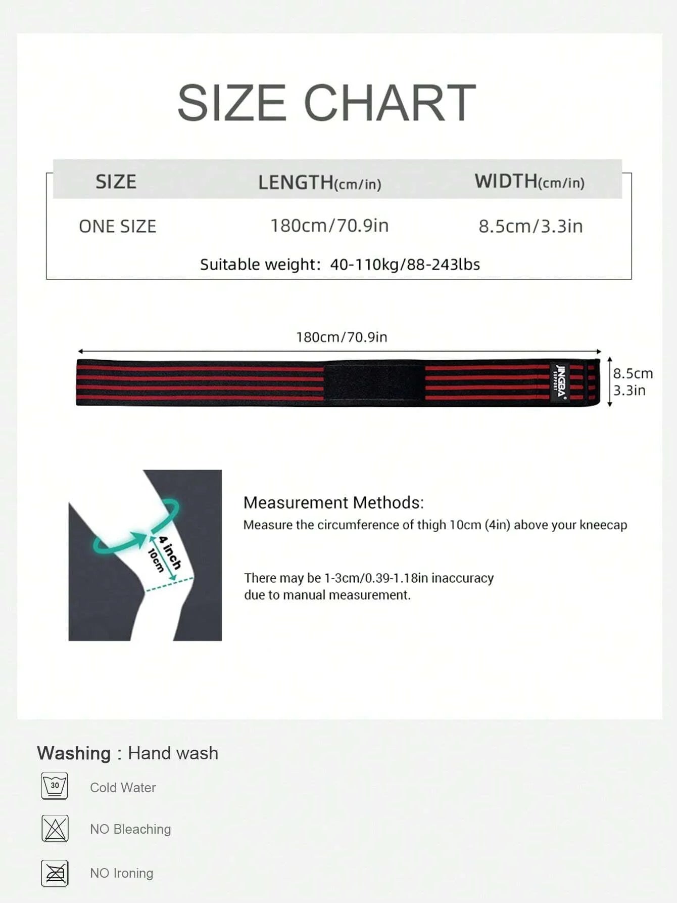 VBOSI Adjustable Compression Knee Wrap