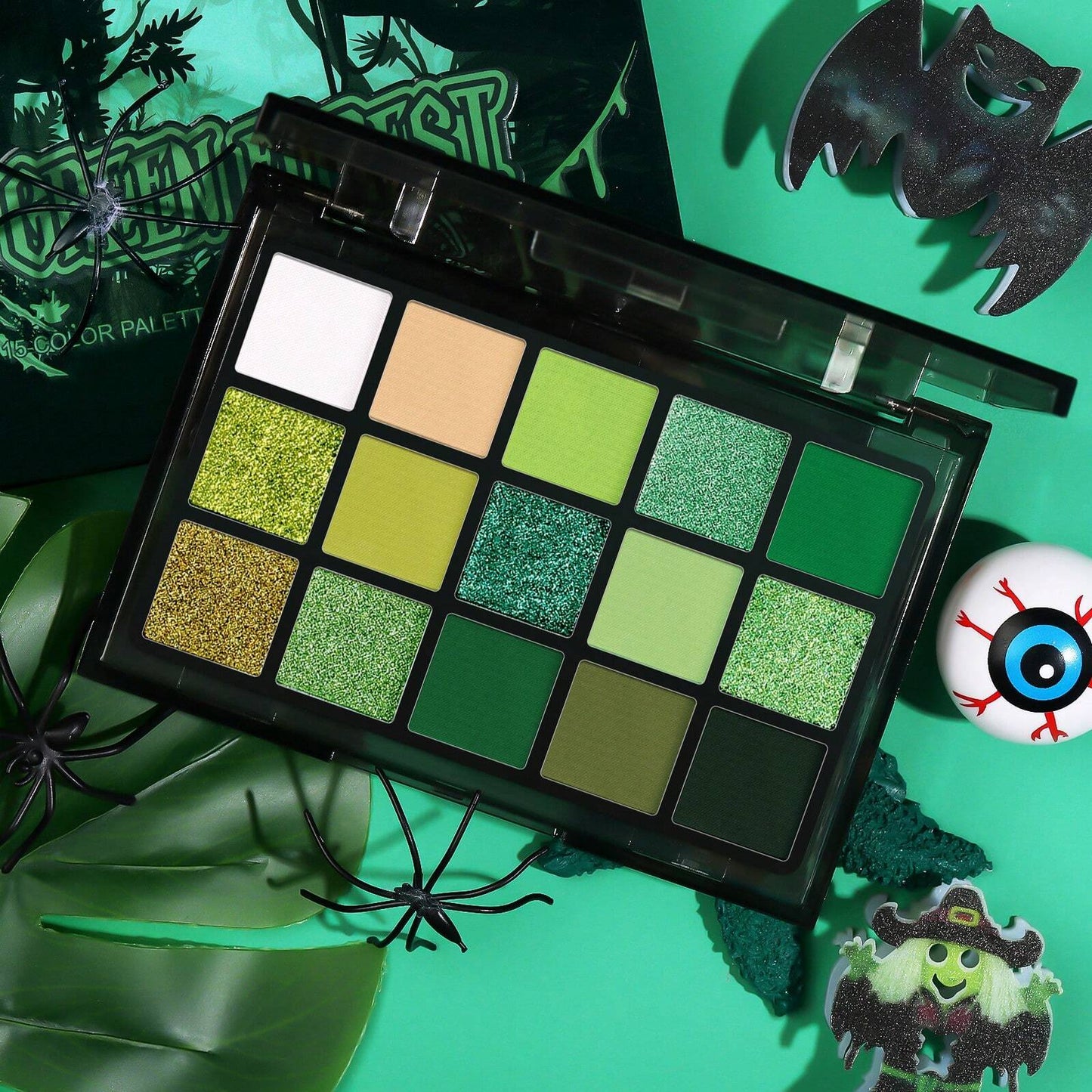 UCANBE 15-Color Shimmer Eyeshadow Palette