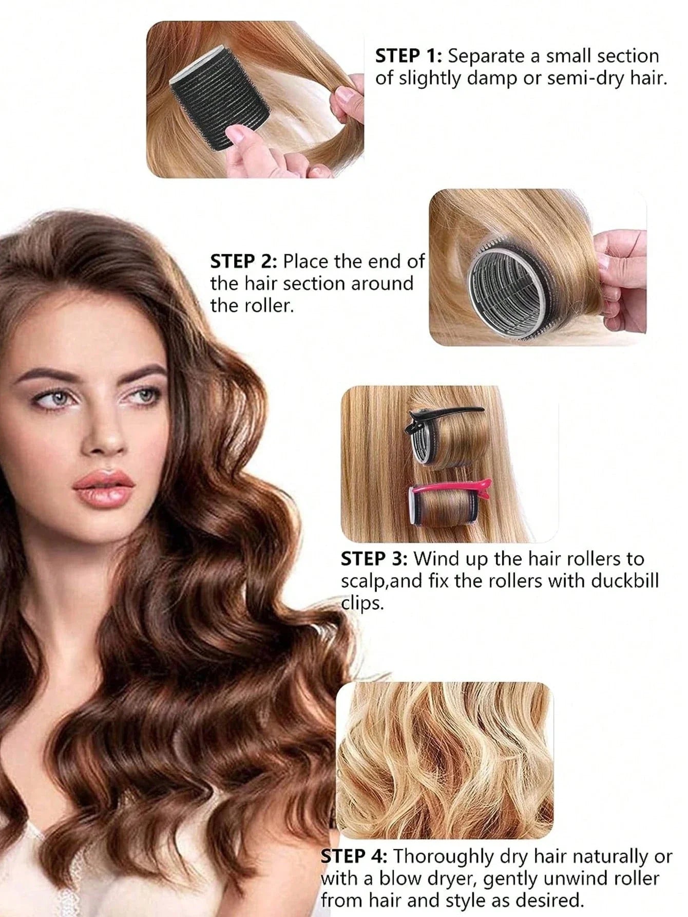 18pcs Hair Rollers Curling Set