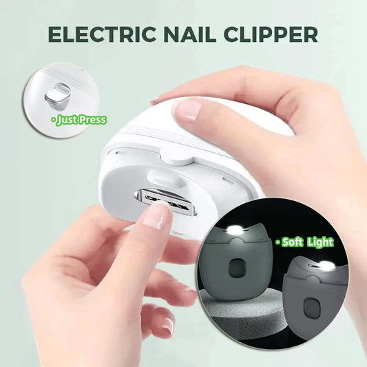 Professional Electric Automatic Nail Clipper for Thick Fingernails & Toenails – Rechargeable Nail Trimmer for Adults & Seniors