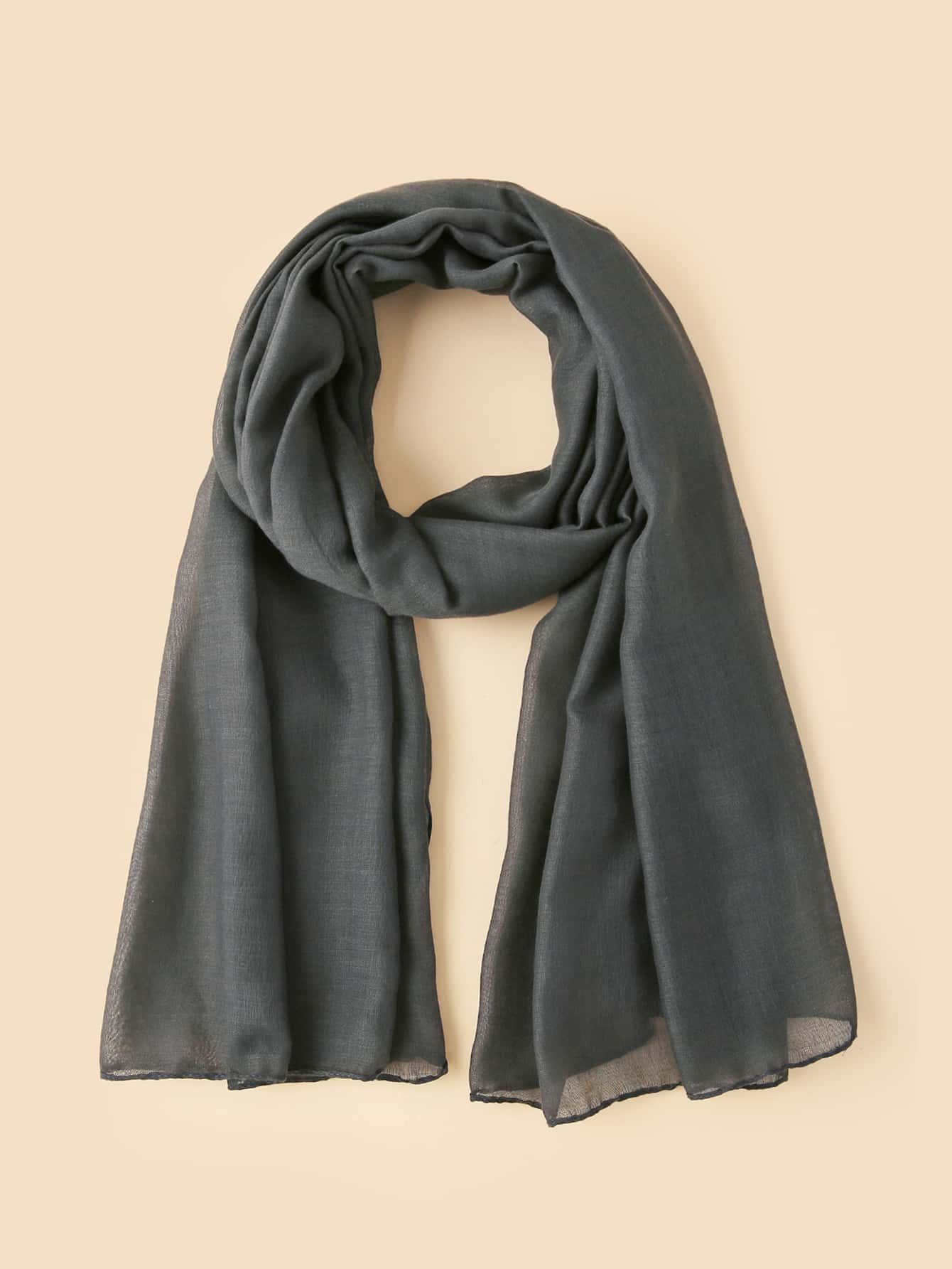 Solid Color Arabic Shawl Scarf