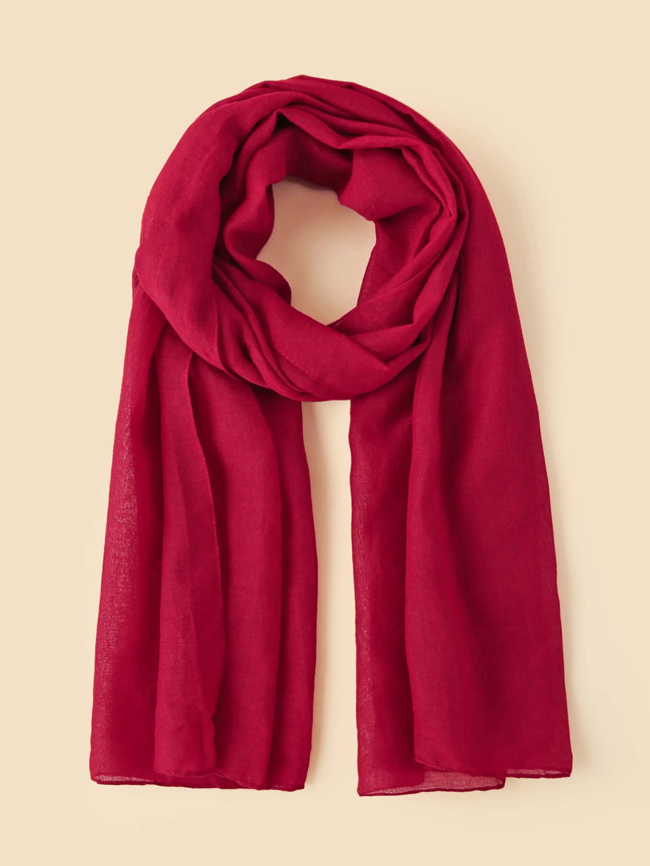 Solid Color Arabic Shawl Scarf