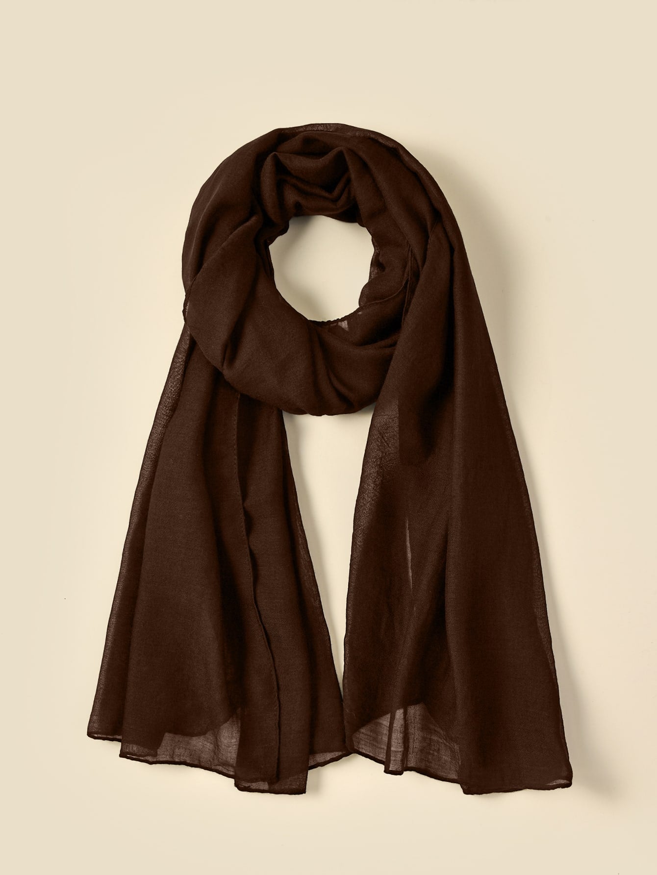 Solid Color Arabic Shawl Scarf