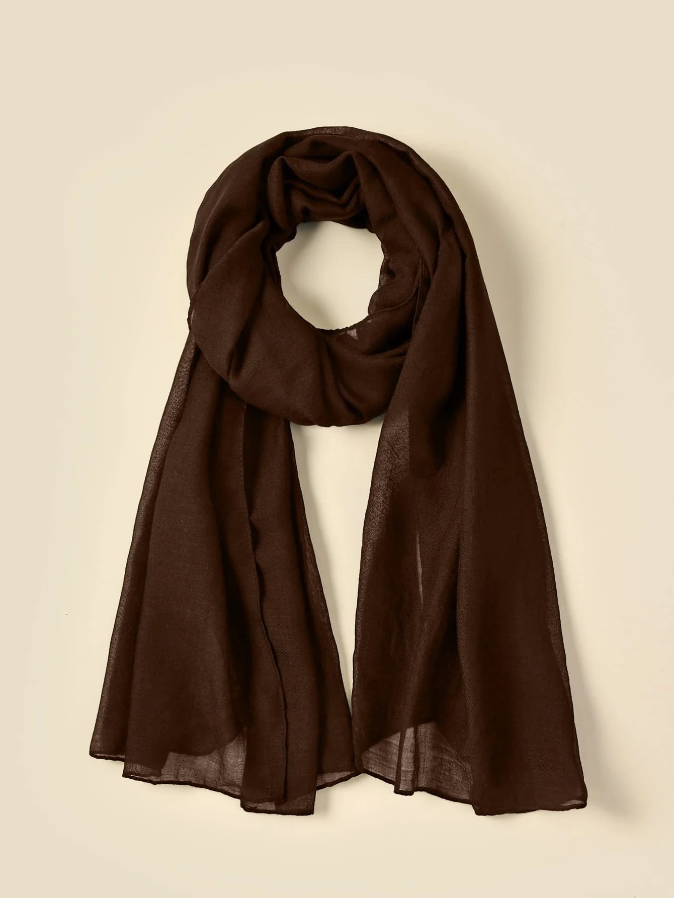 Solid Color Arabic Shawl Scarf