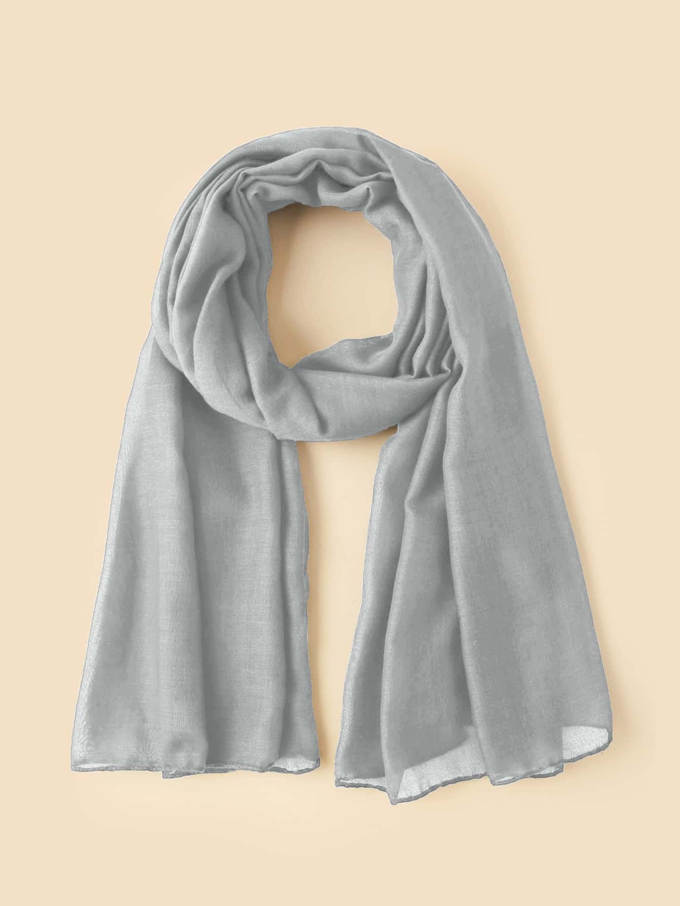 Solid Color Arabic Shawl Scarf