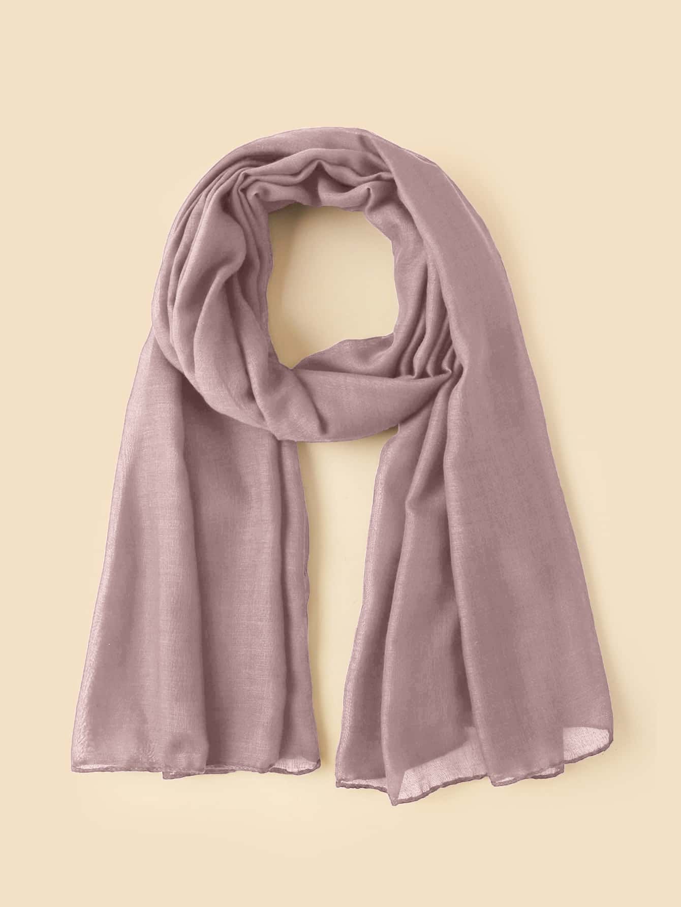 Solid Color Arabic Shawl Scarf