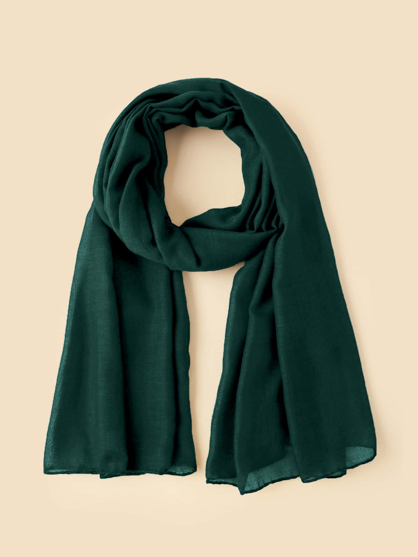 Solid Color Arabic Shawl Scarf