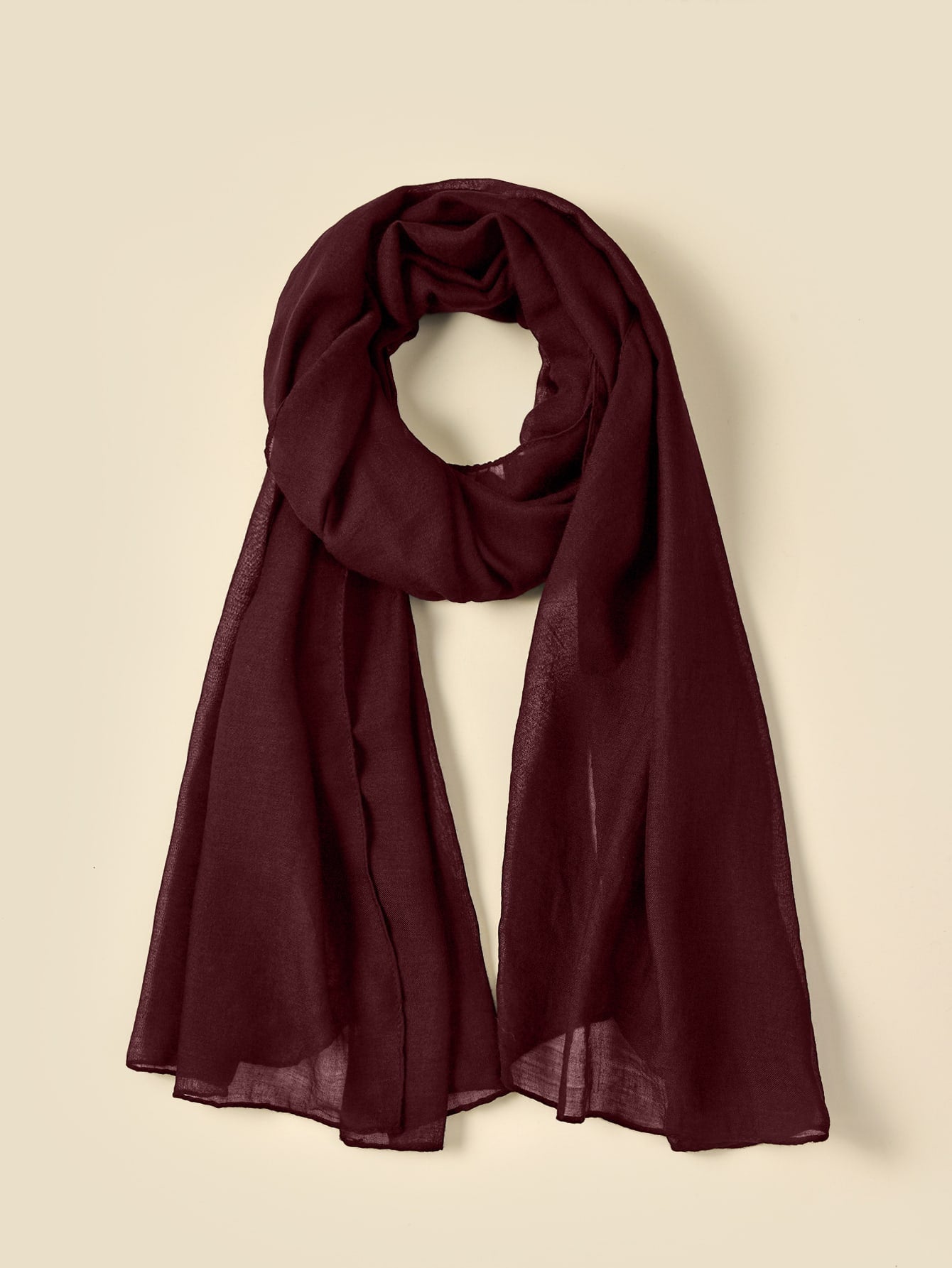 Solid Color Arabic Shawl Scarf