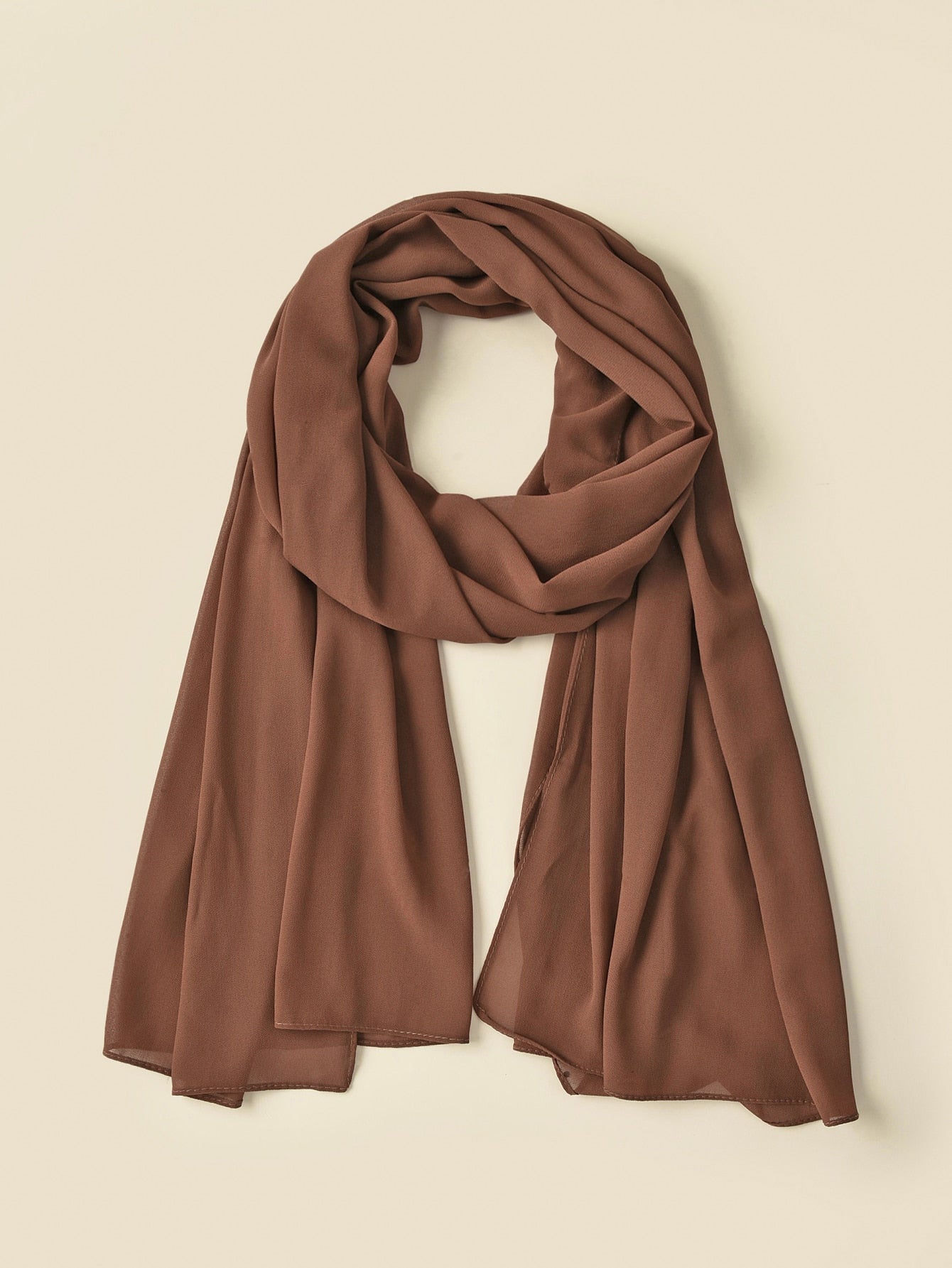 Faux Pearl Chiffon Hijab Scarf