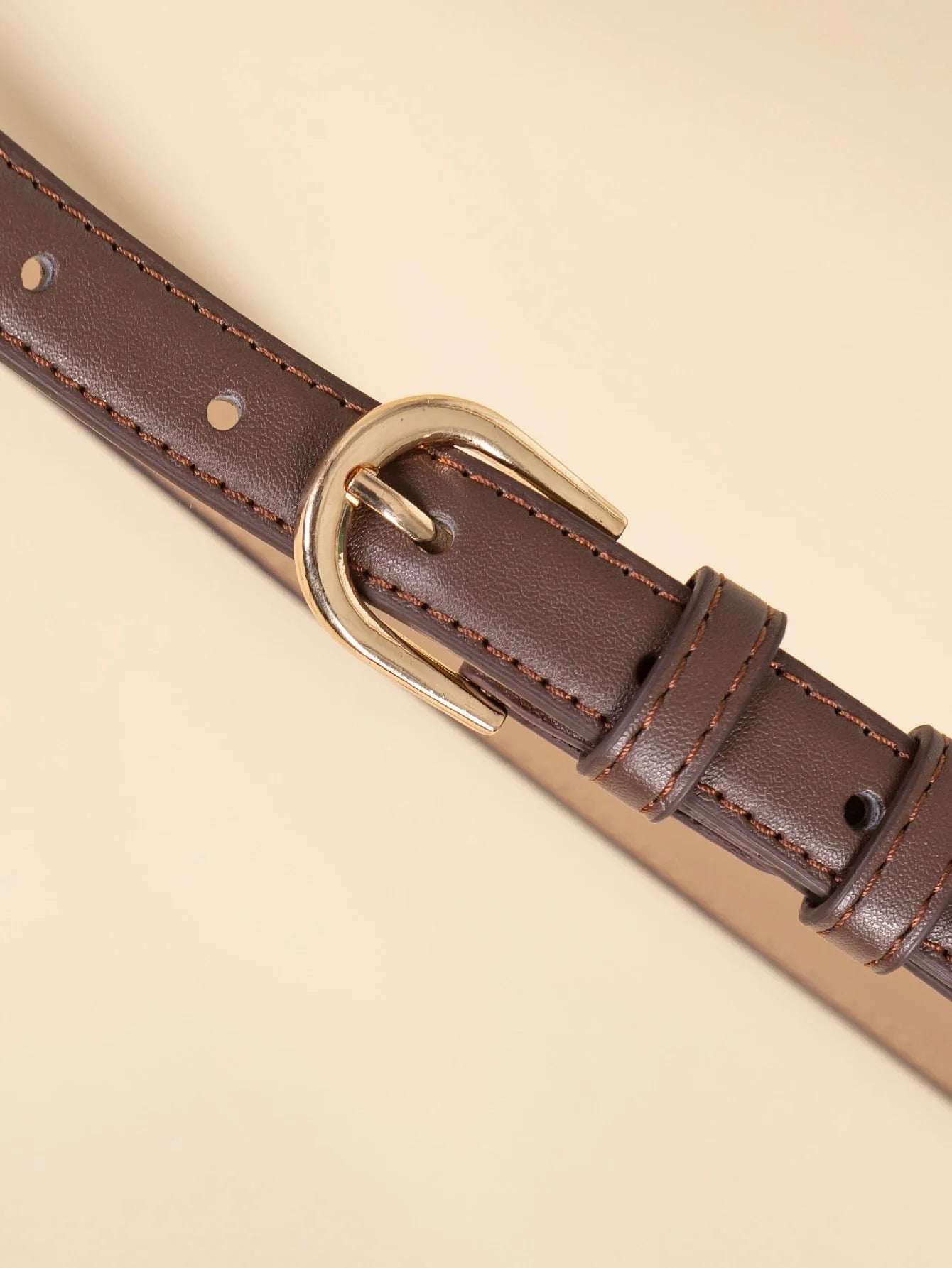 Metal Buckle Belt With Punch