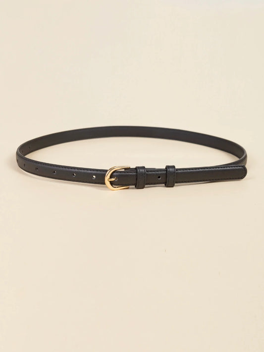 Women’s Black Skinny Fashion Belt