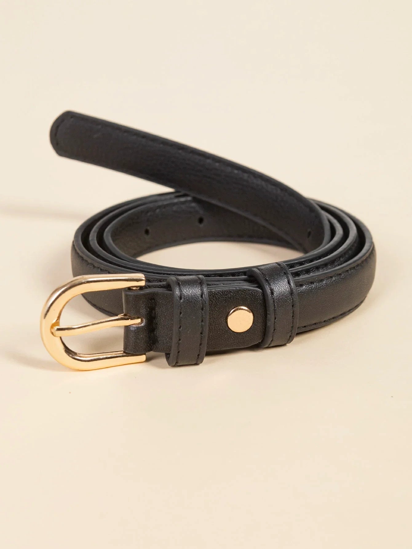 Women’s Black Skinny Fashion Belt