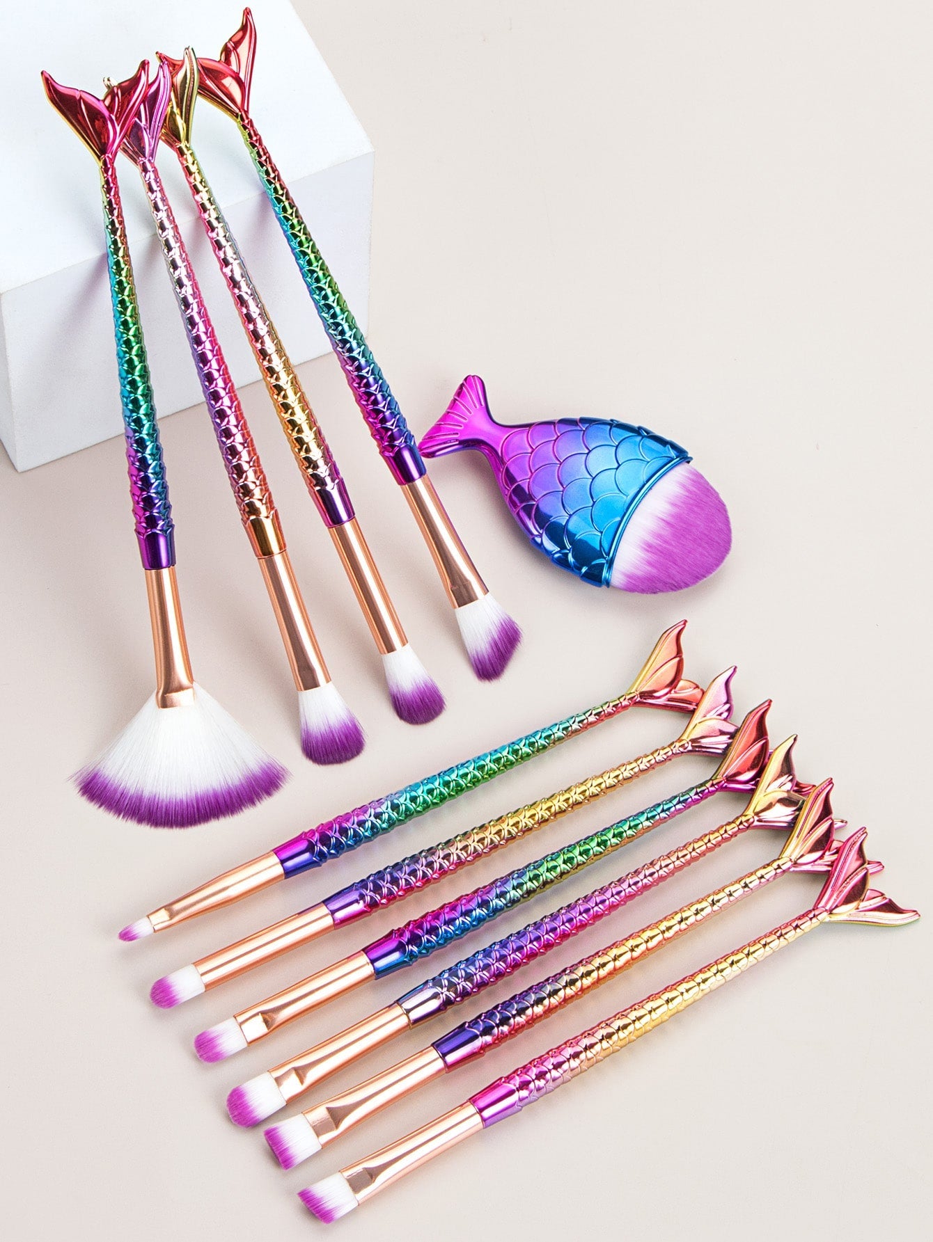 11pcs Multifunctional Makeup Brush Set