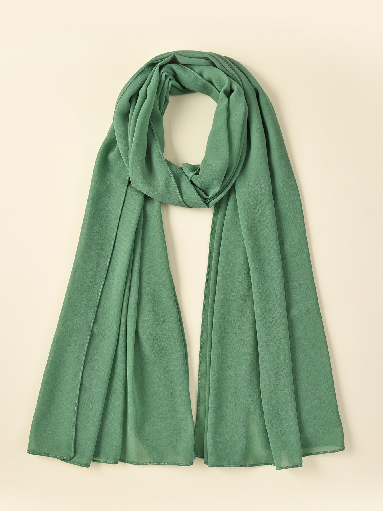 Plain Chiffon Pearl Hijab Scarf