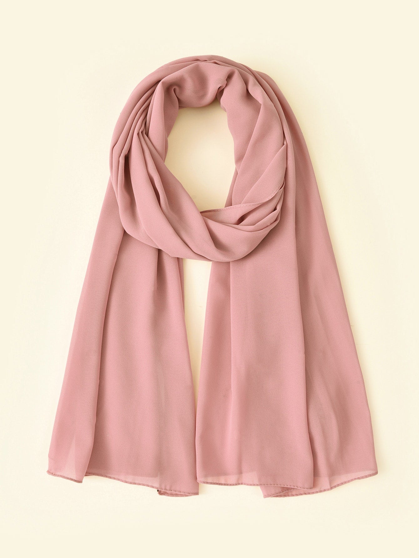 Faux Pearl Chiffon Hijab Scarf