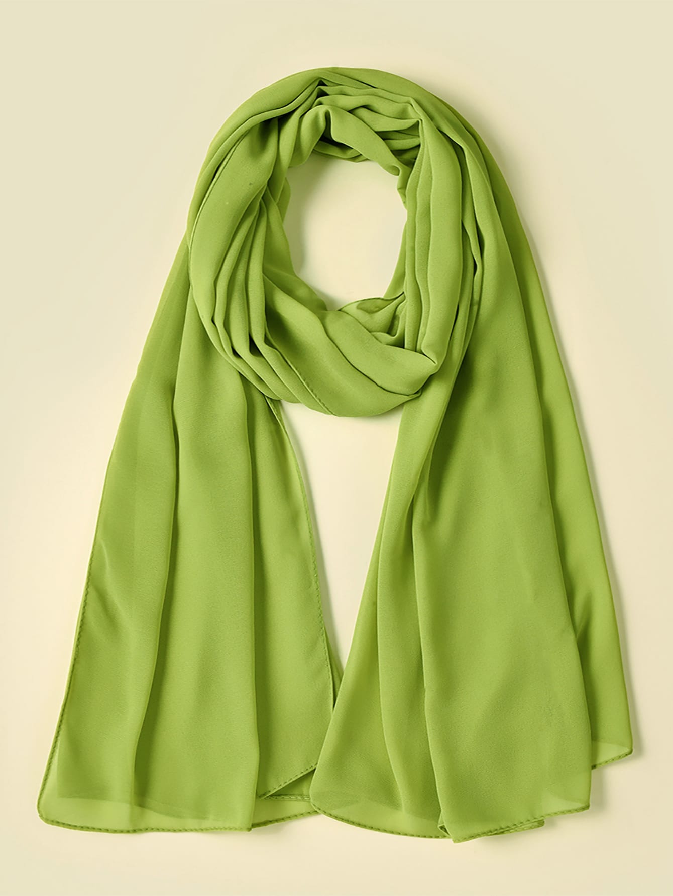 Faux Pearl Chiffon Hijab Scarf