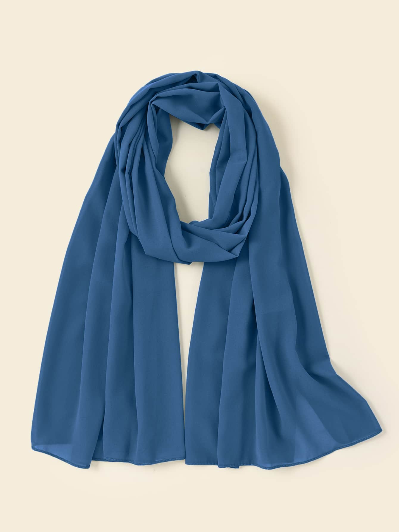 Faux Pearl Chiffon Hijab Scarf