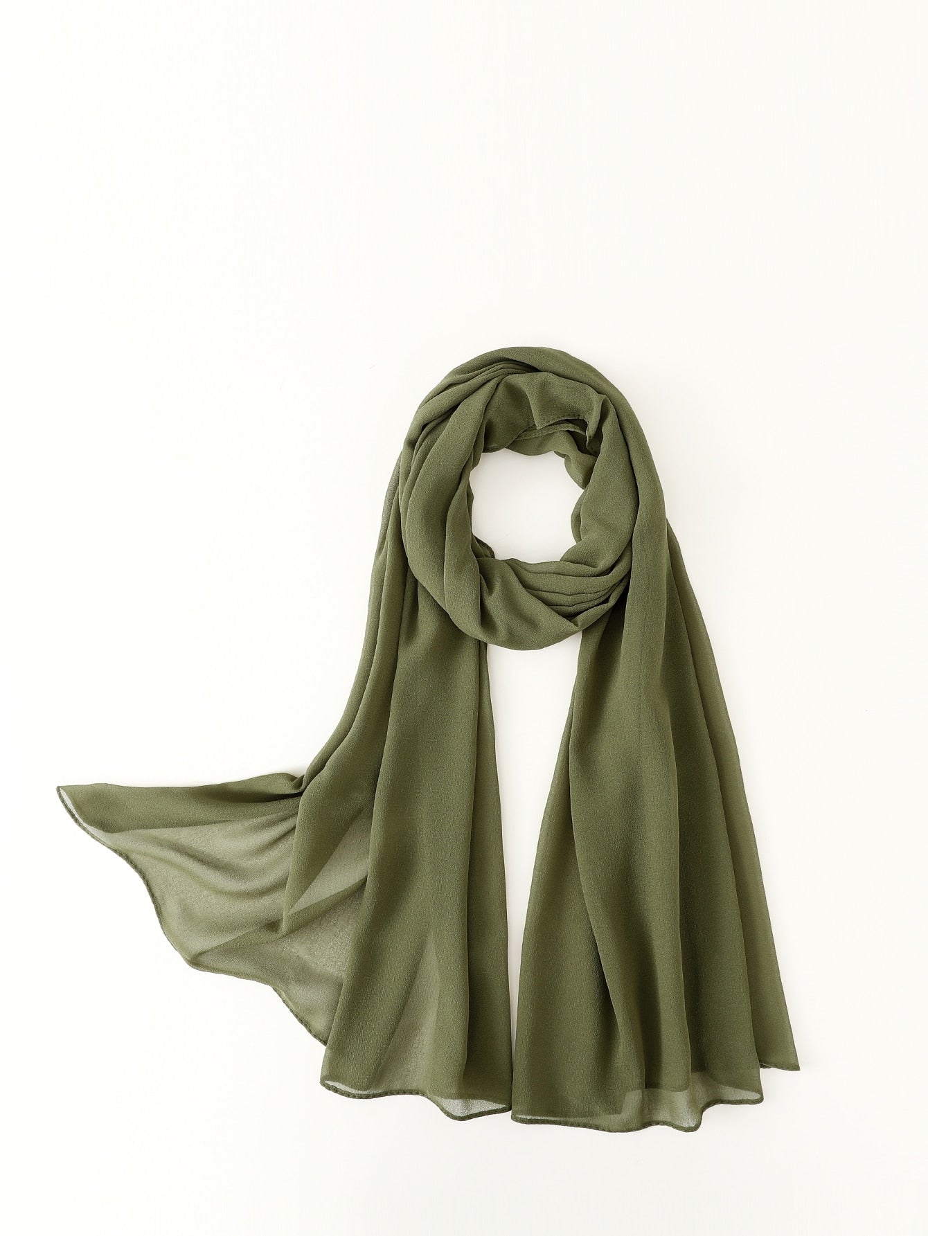 Faux Pearl Chiffon Hijab Scarf