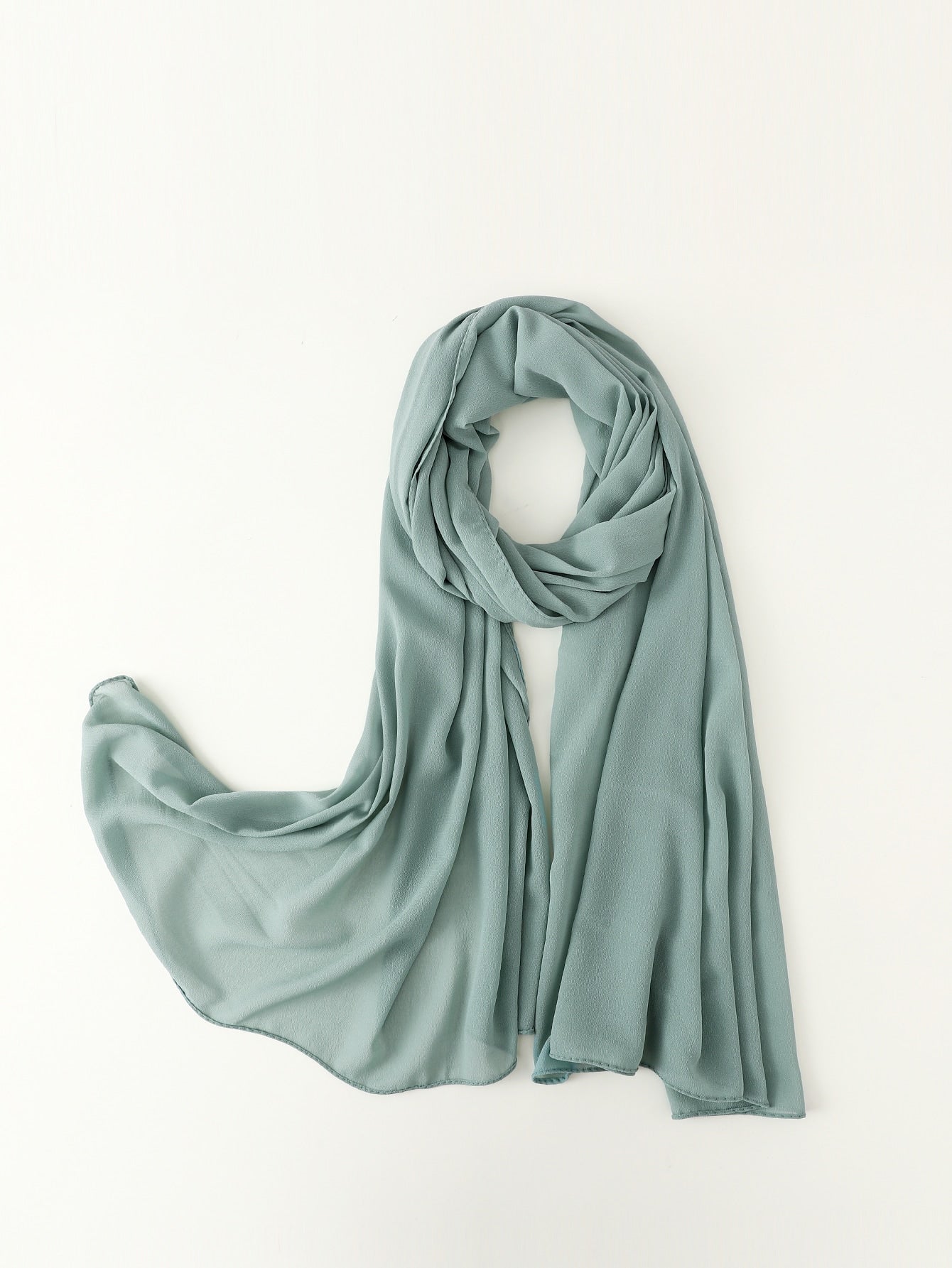 Plain Chiffon Pearl Hijab Scarf