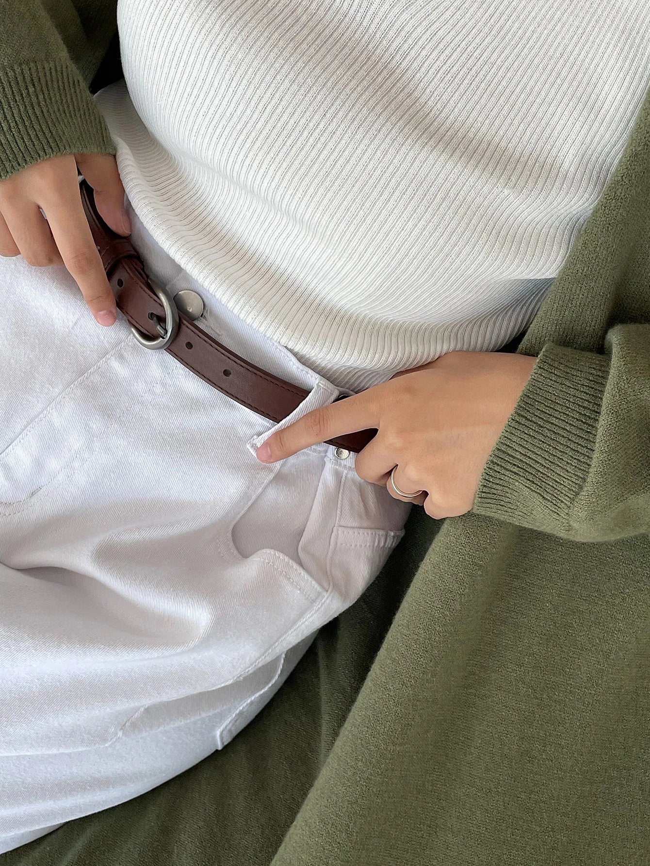 DAZY Minimalist Solid Belt