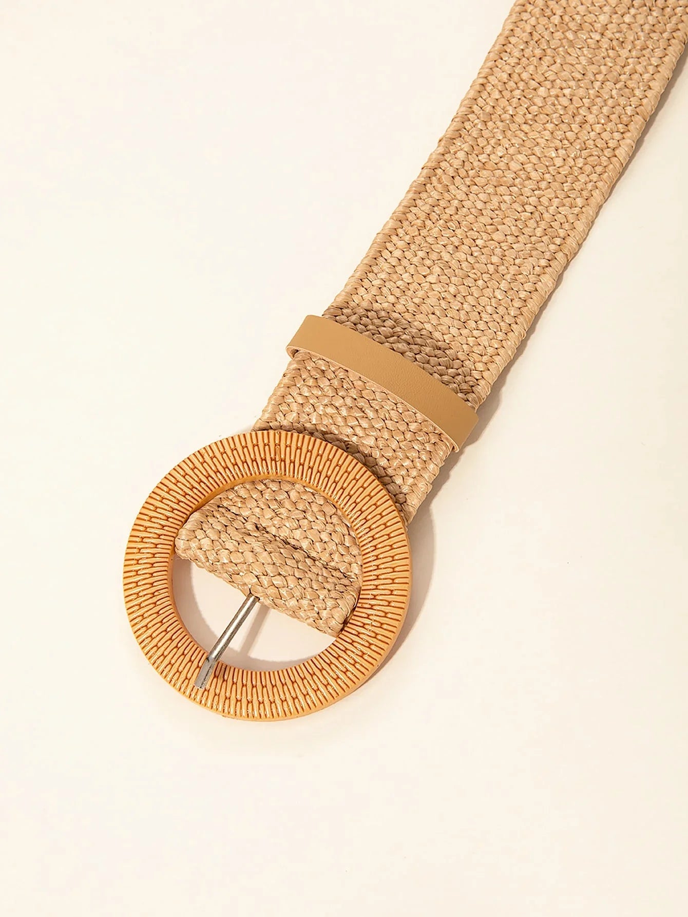 Boho Straw Belt With Buckle
