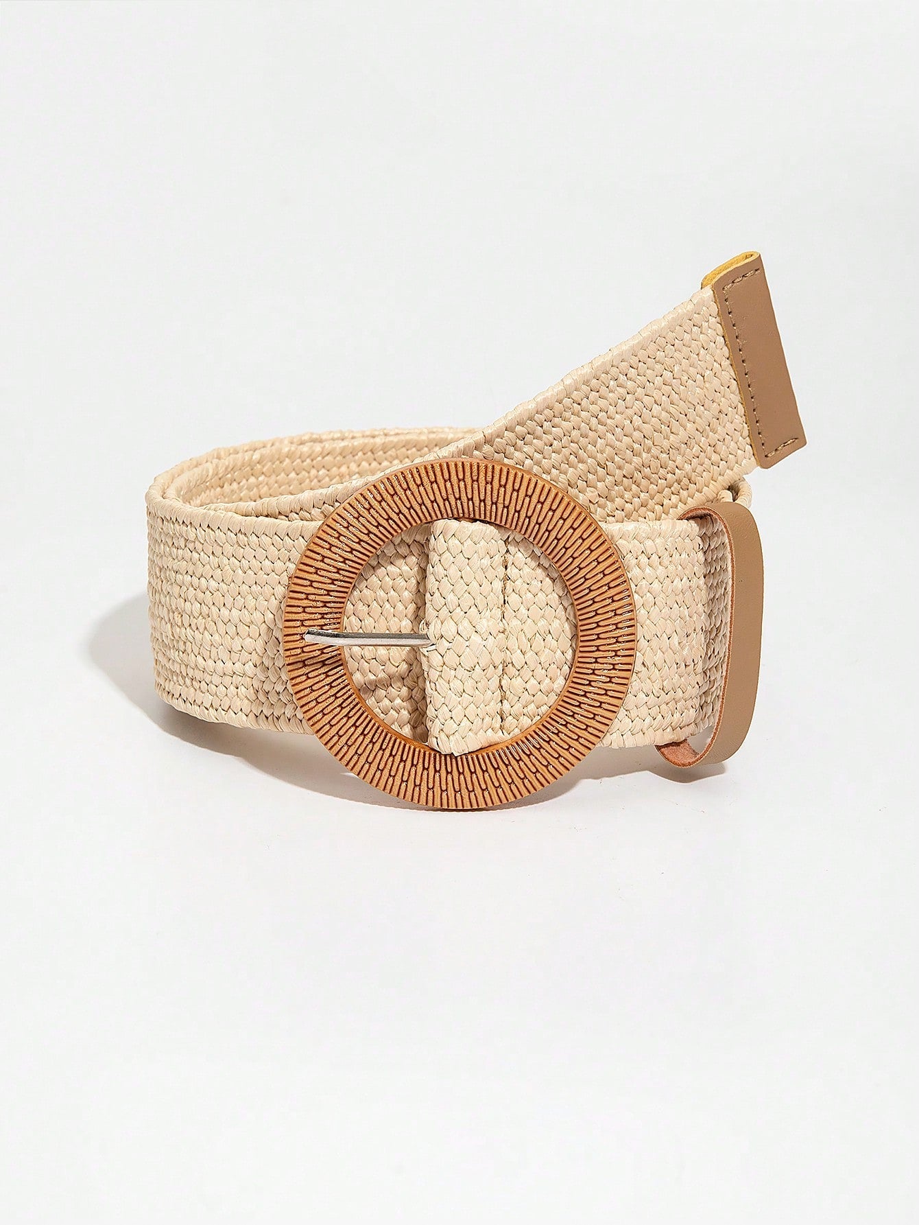 Boho Straw Belt With Buckle
