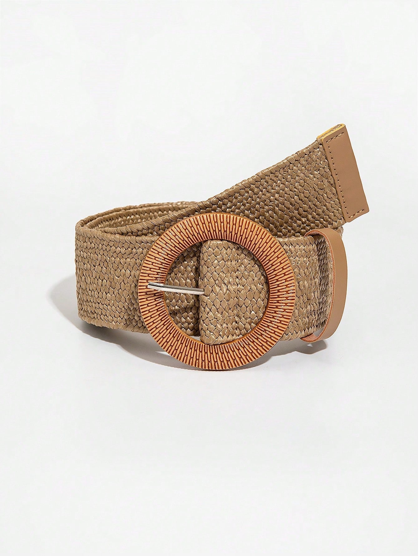 Boho Straw Belt With Buckle