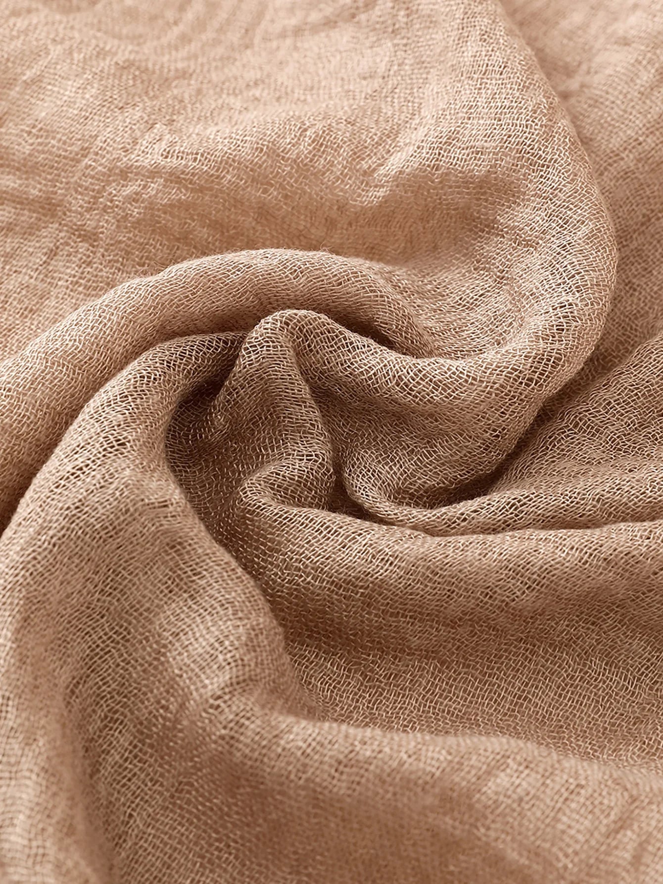 Women Linen Solid Color Hijab