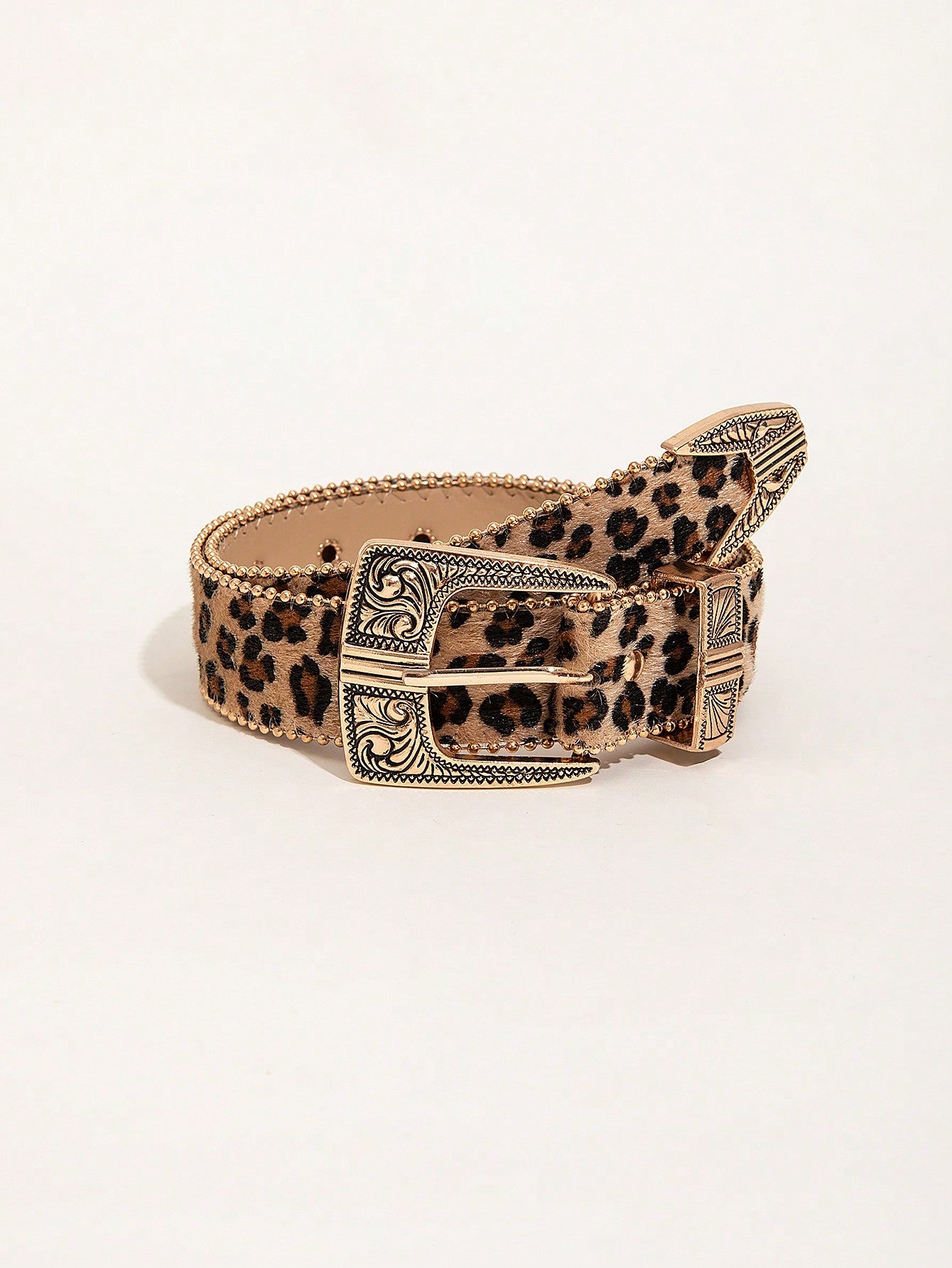 Multicolor Flower Embossed Belt
