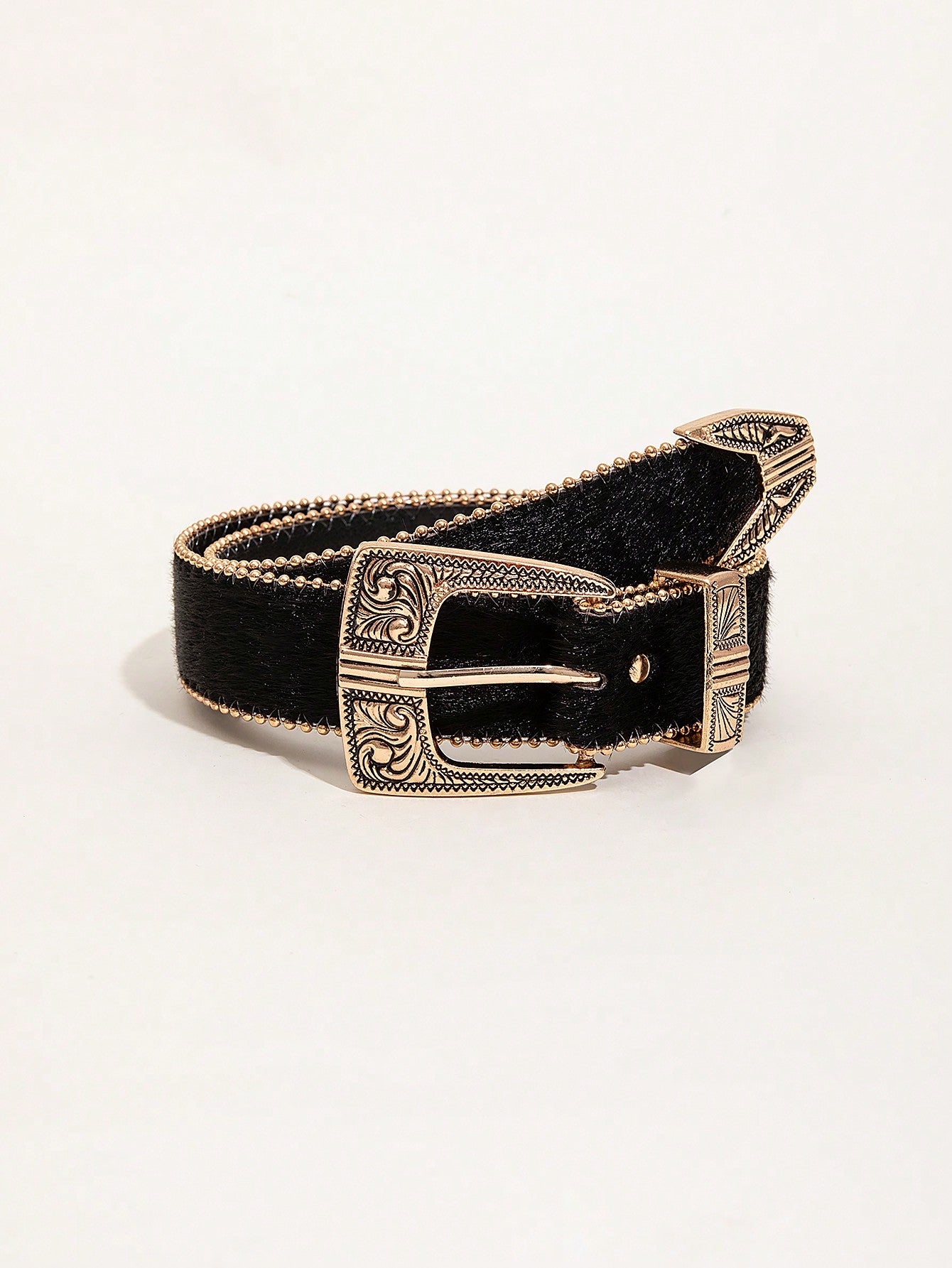 Multicolor Flower Embossed Belt
