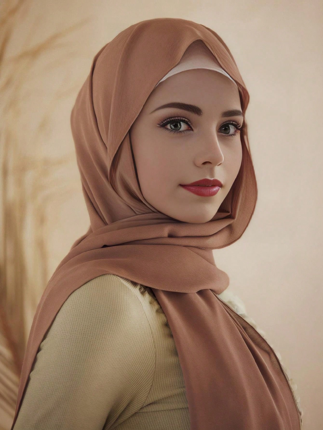 Faux Pearl Chiffon Hijab Scarf
