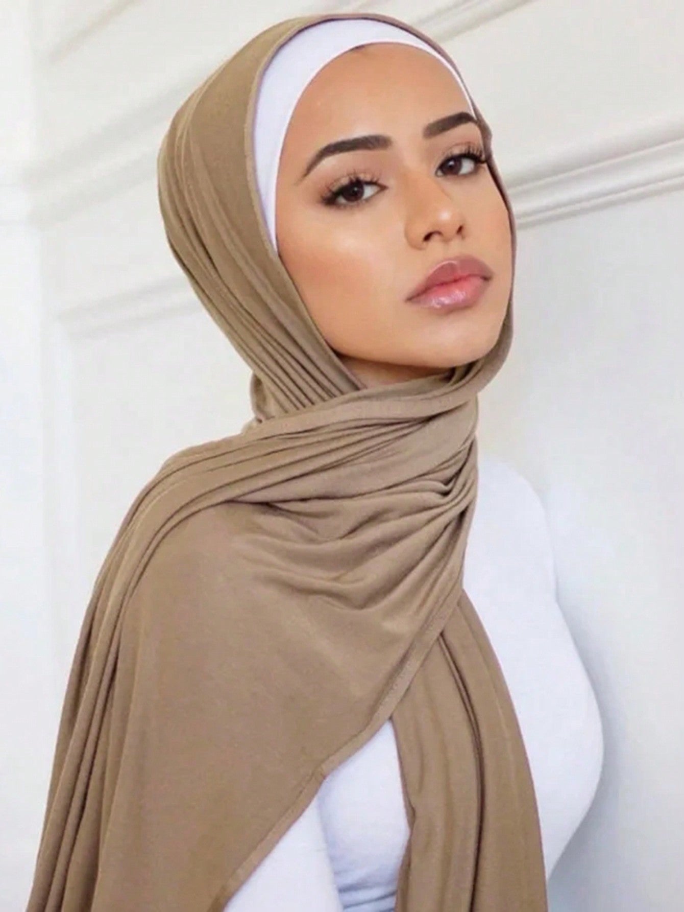 Large Solid Color Hijab Scarf