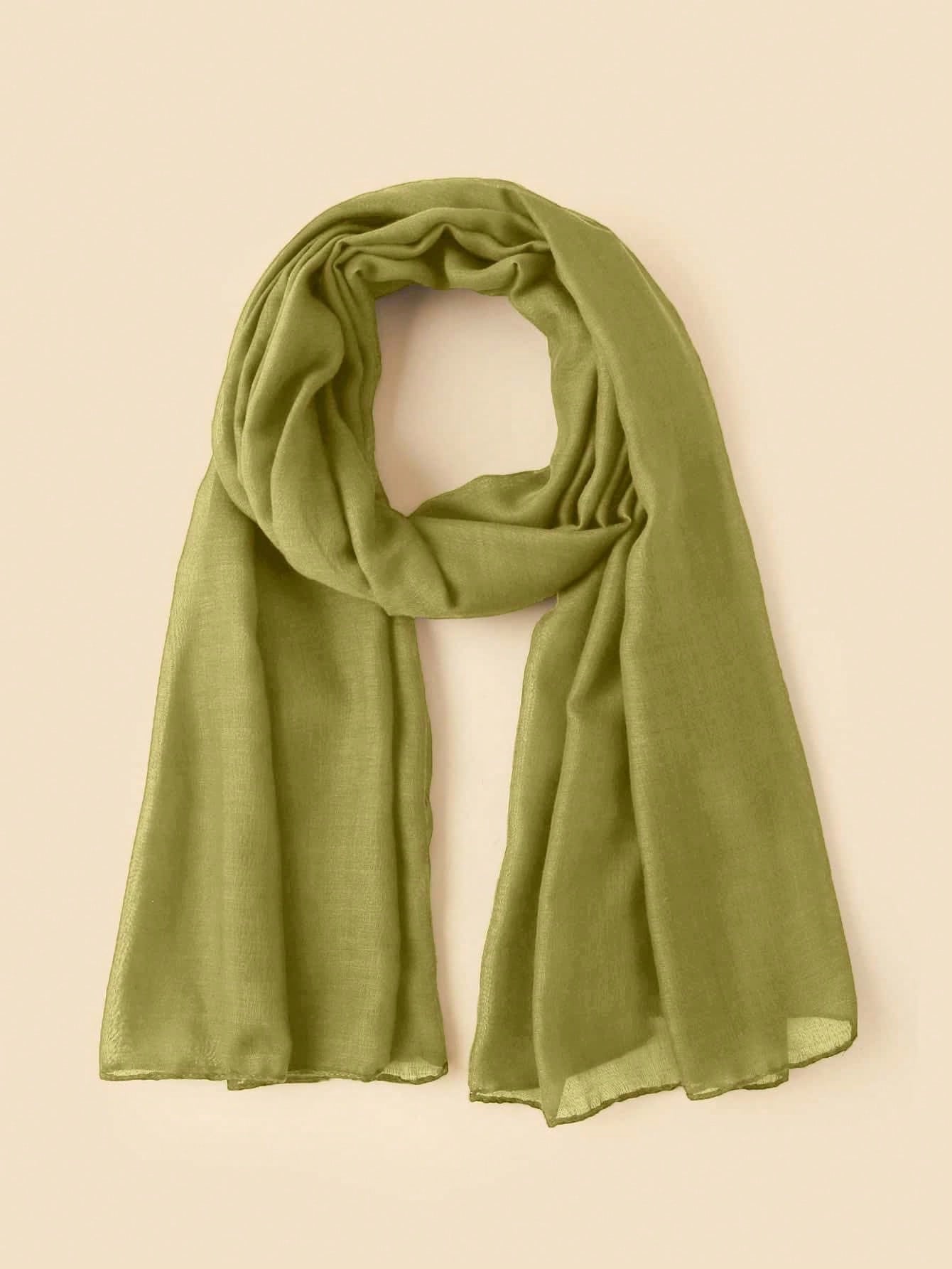Solid Color Arabic Shawl Scarf