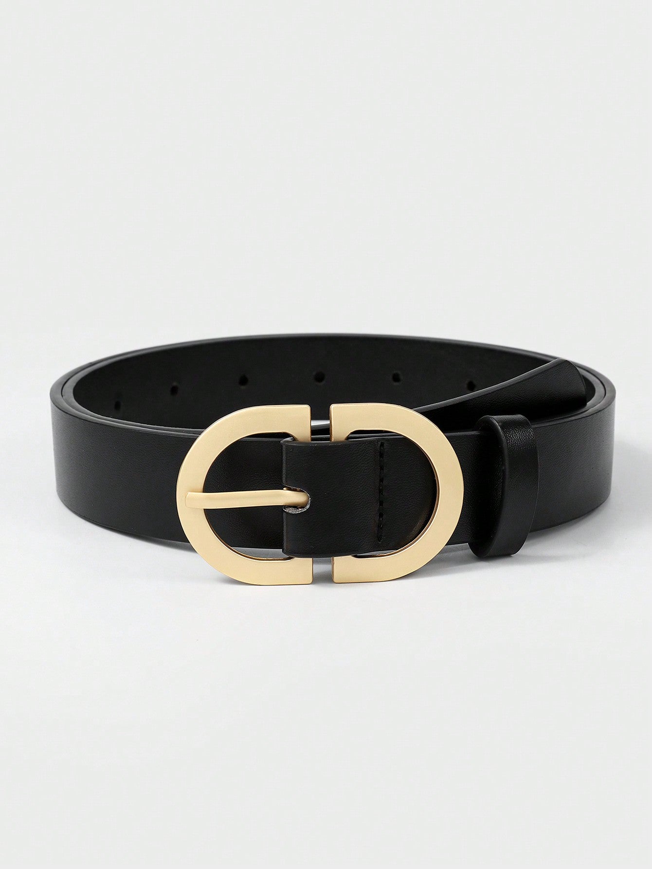 Women's Gold D-Ring Belt Set