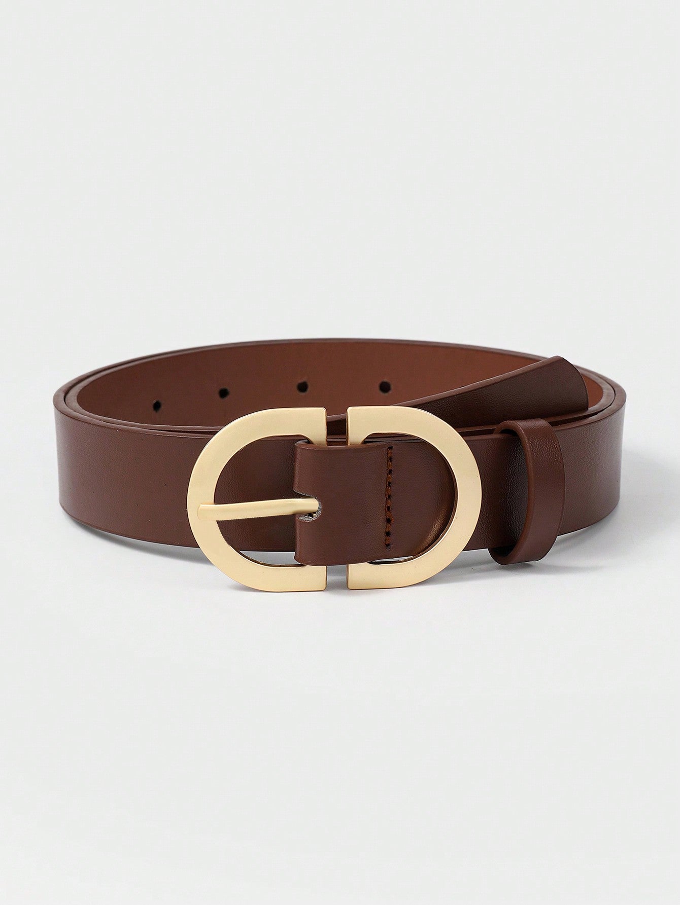 Women's Gold D-Ring Belt Set