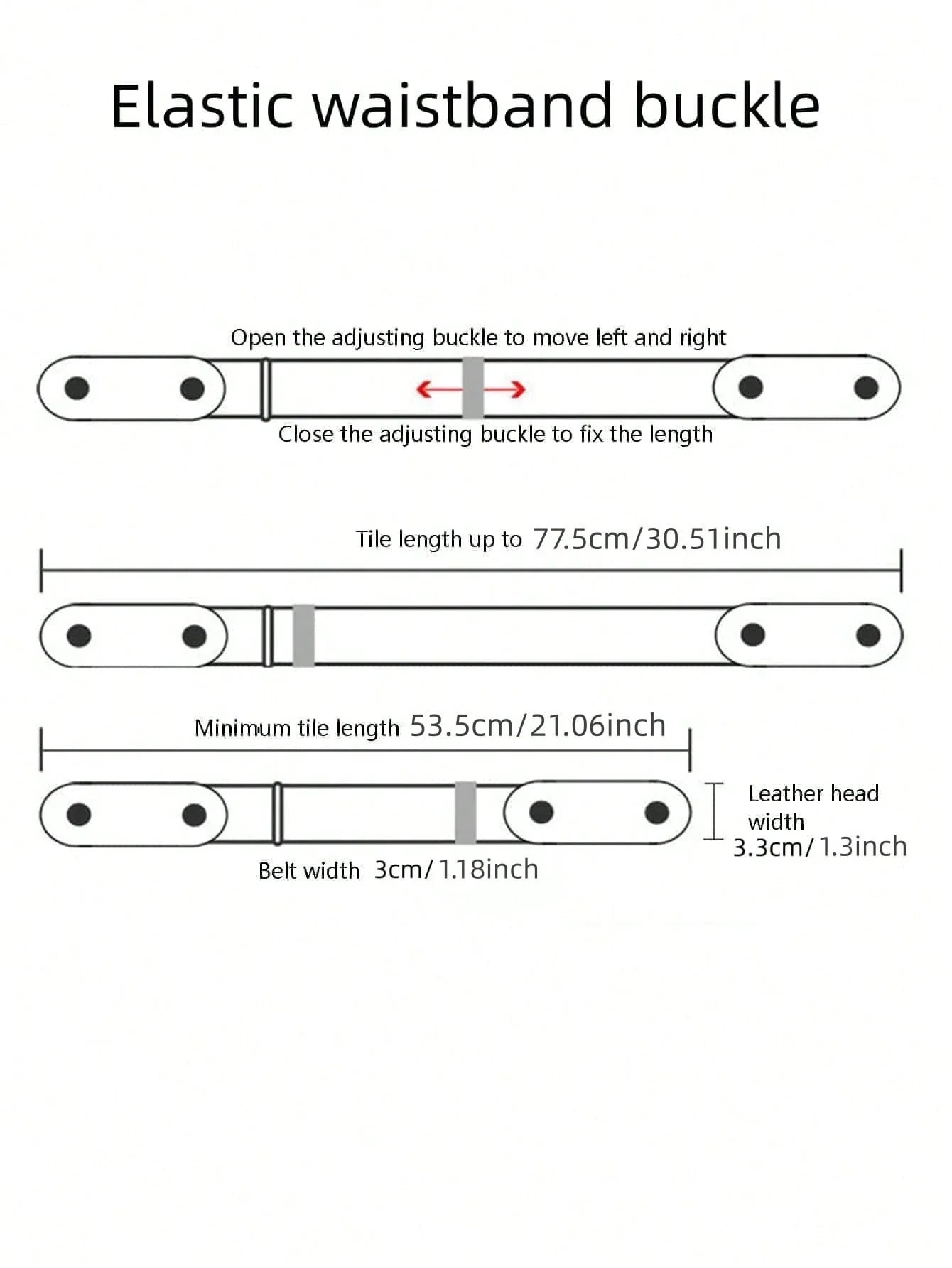 Women’s Invisible Stretch Jeans Belt