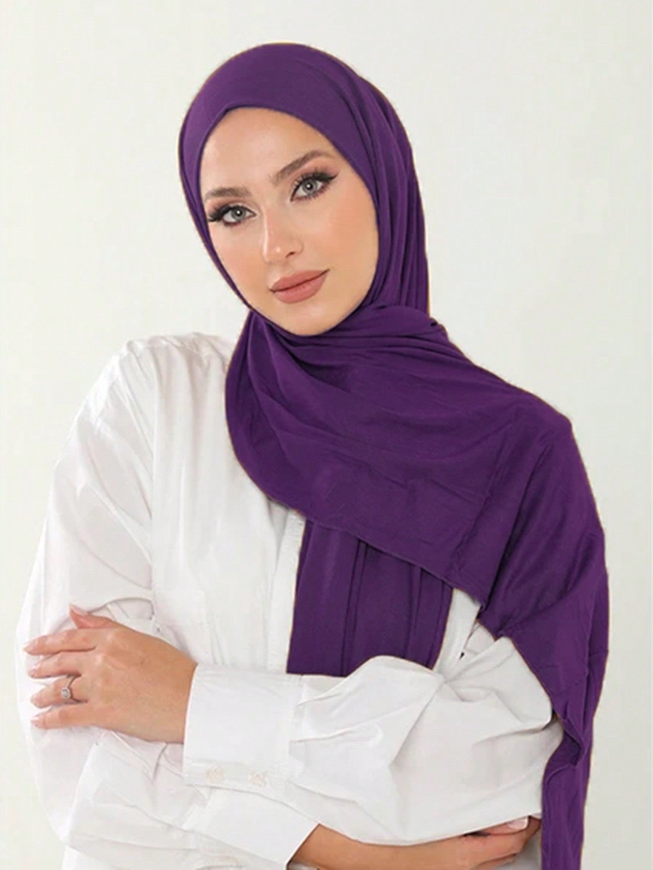 Large Solid Color Hijab Scarf