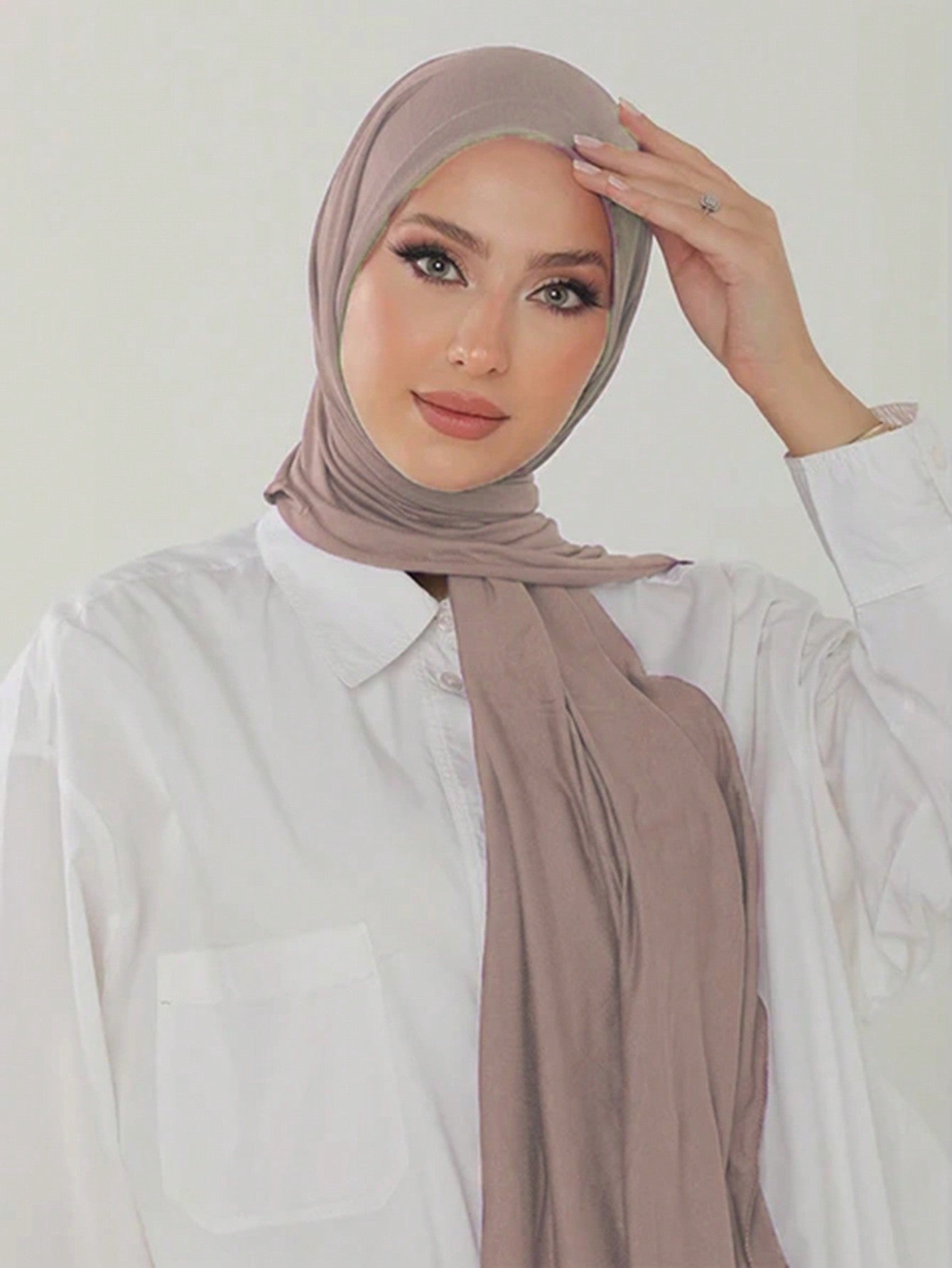 Large Solid Color Hijab Scarf