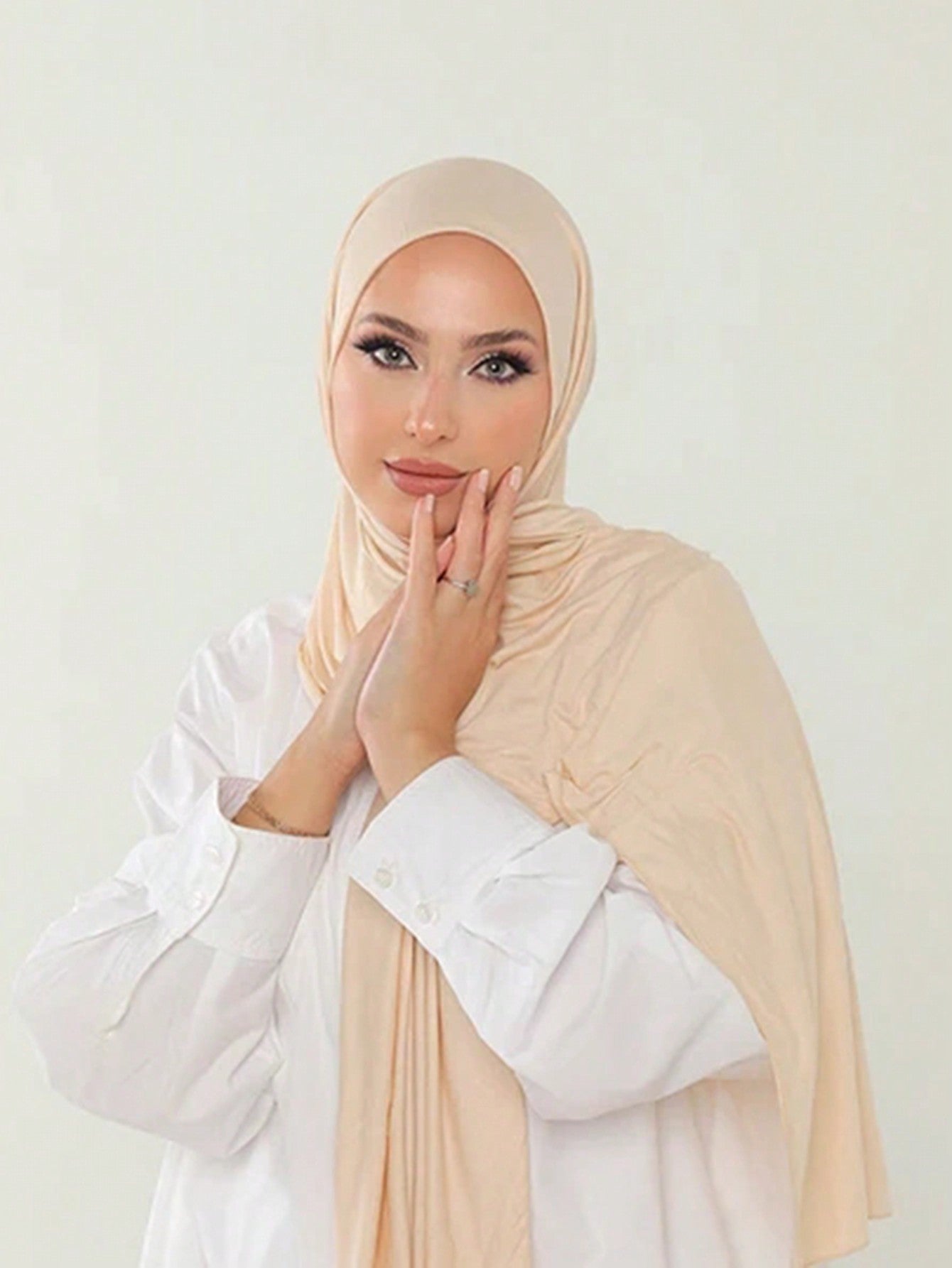 Large Solid Color Hijab Scarf