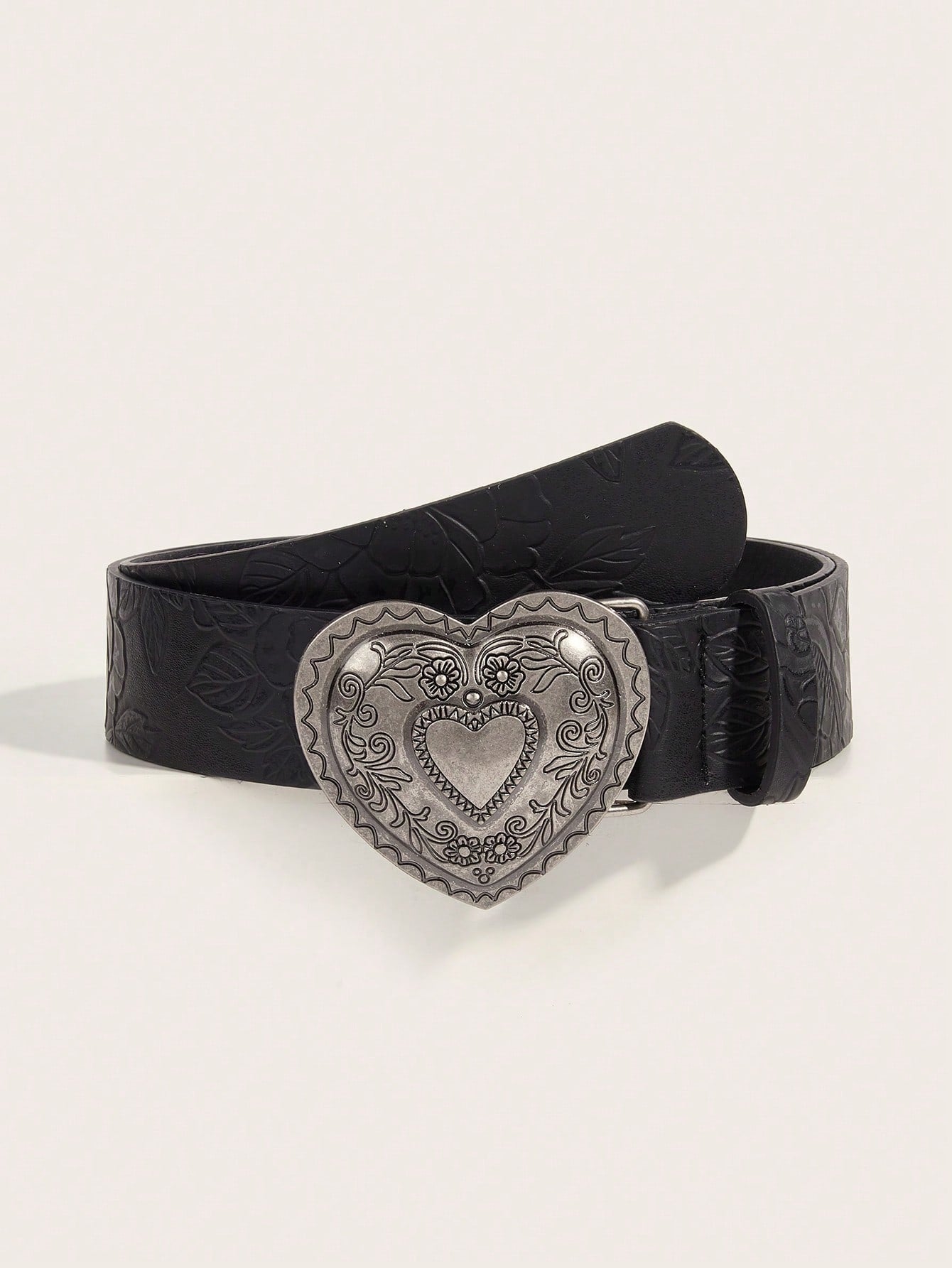Vintage Printed PU Leather Belt