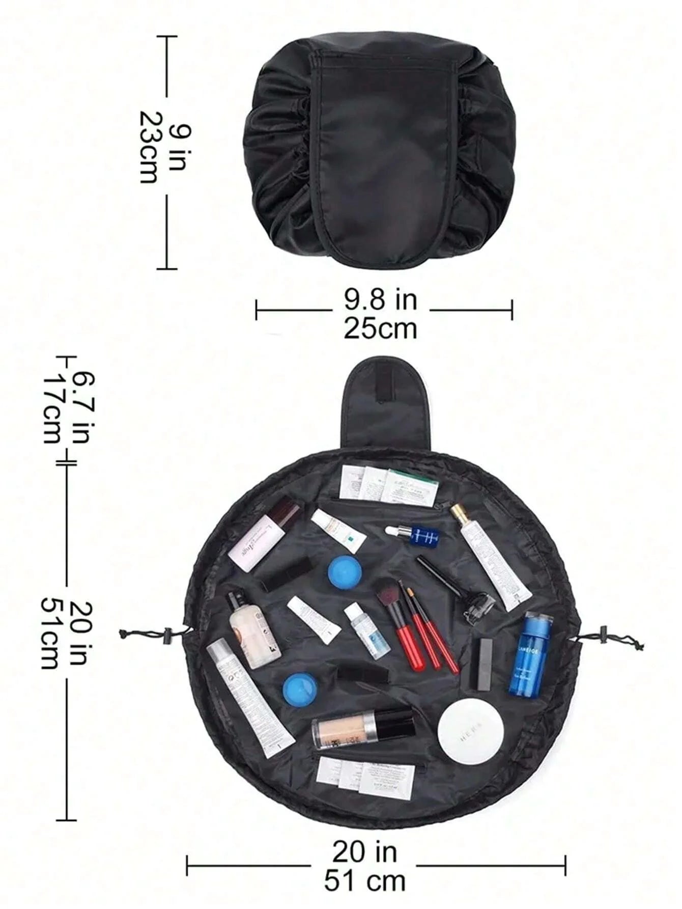 Portable Drawstring Cosmetic Bag