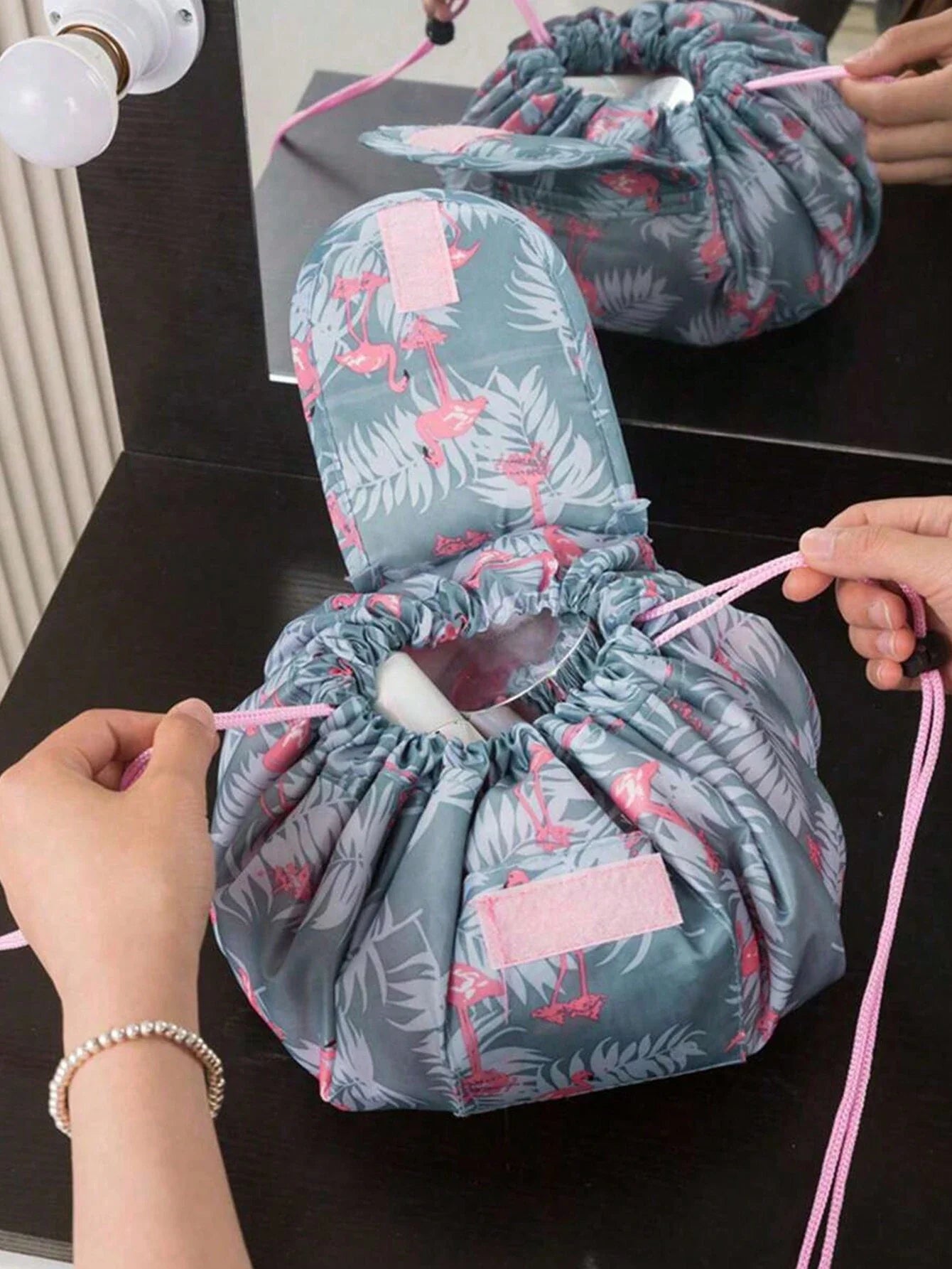 Portable Drawstring Cosmetic Bag