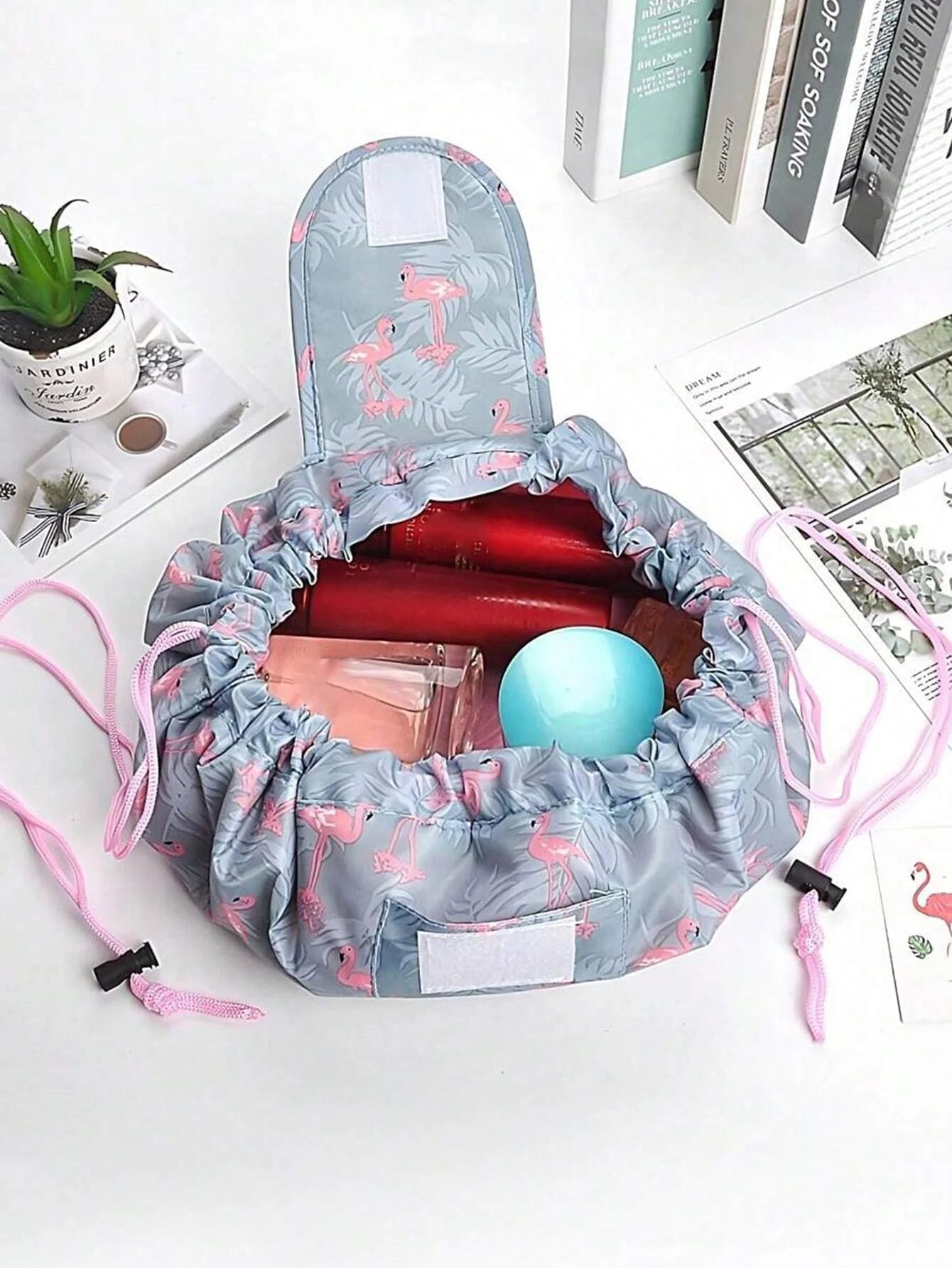 Portable Drawstring Cosmetic Bag
