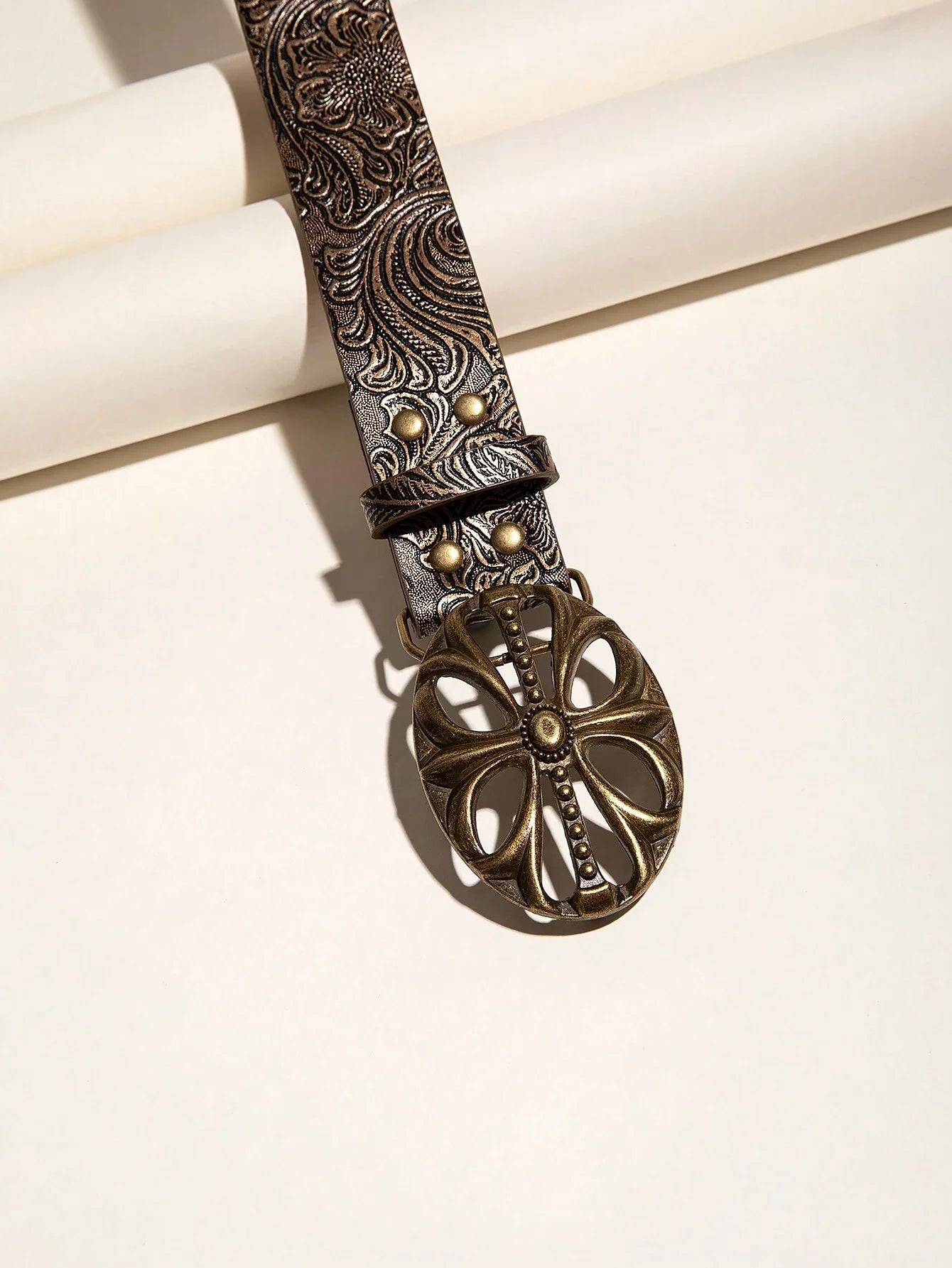 Vintage Floral Cowgirl Belt