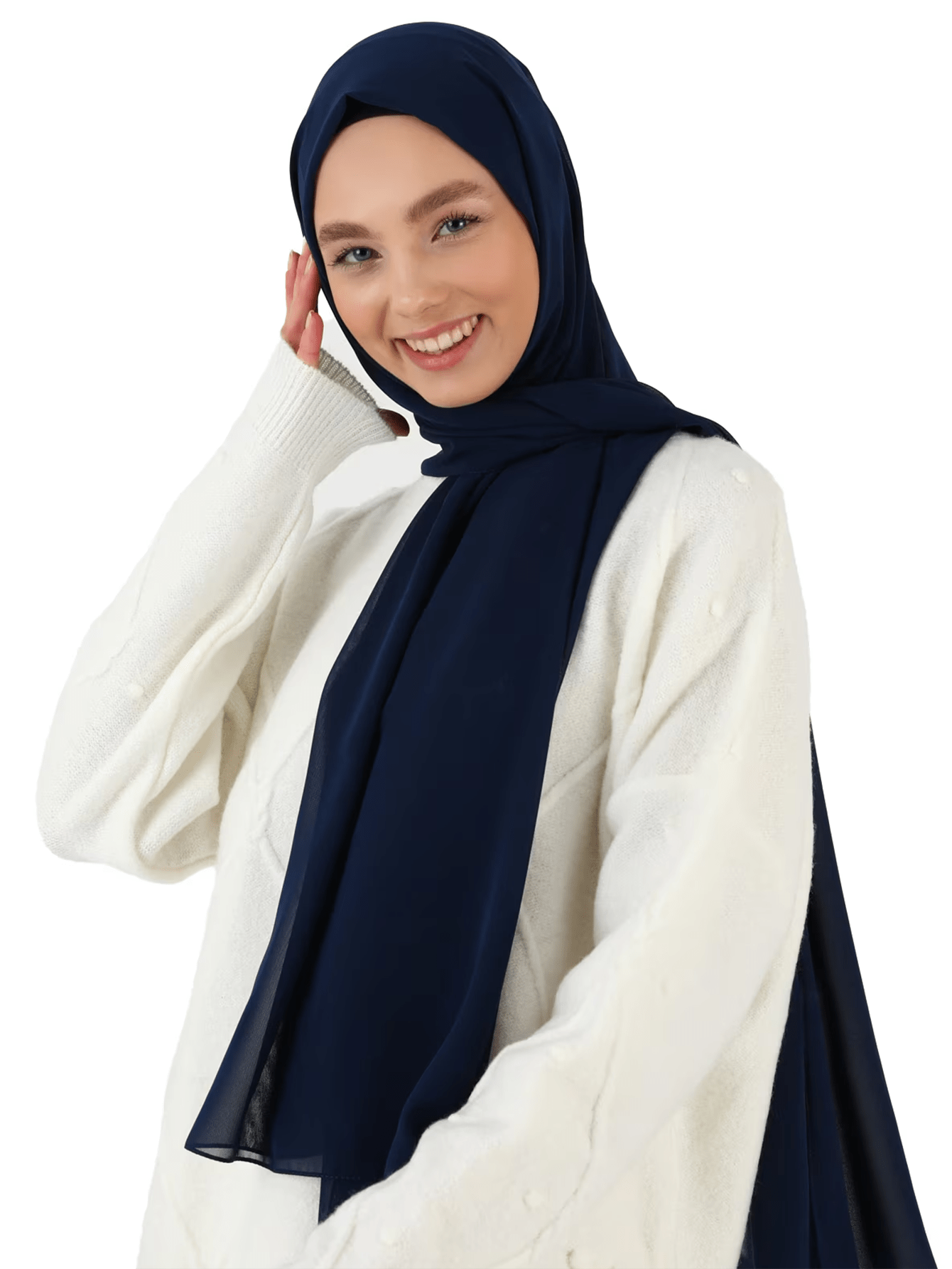 Solid Color Chiffon Hijab Scarf