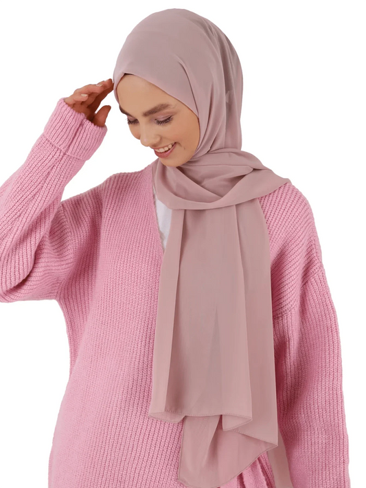 Solid Chiffon Hijab Scarf