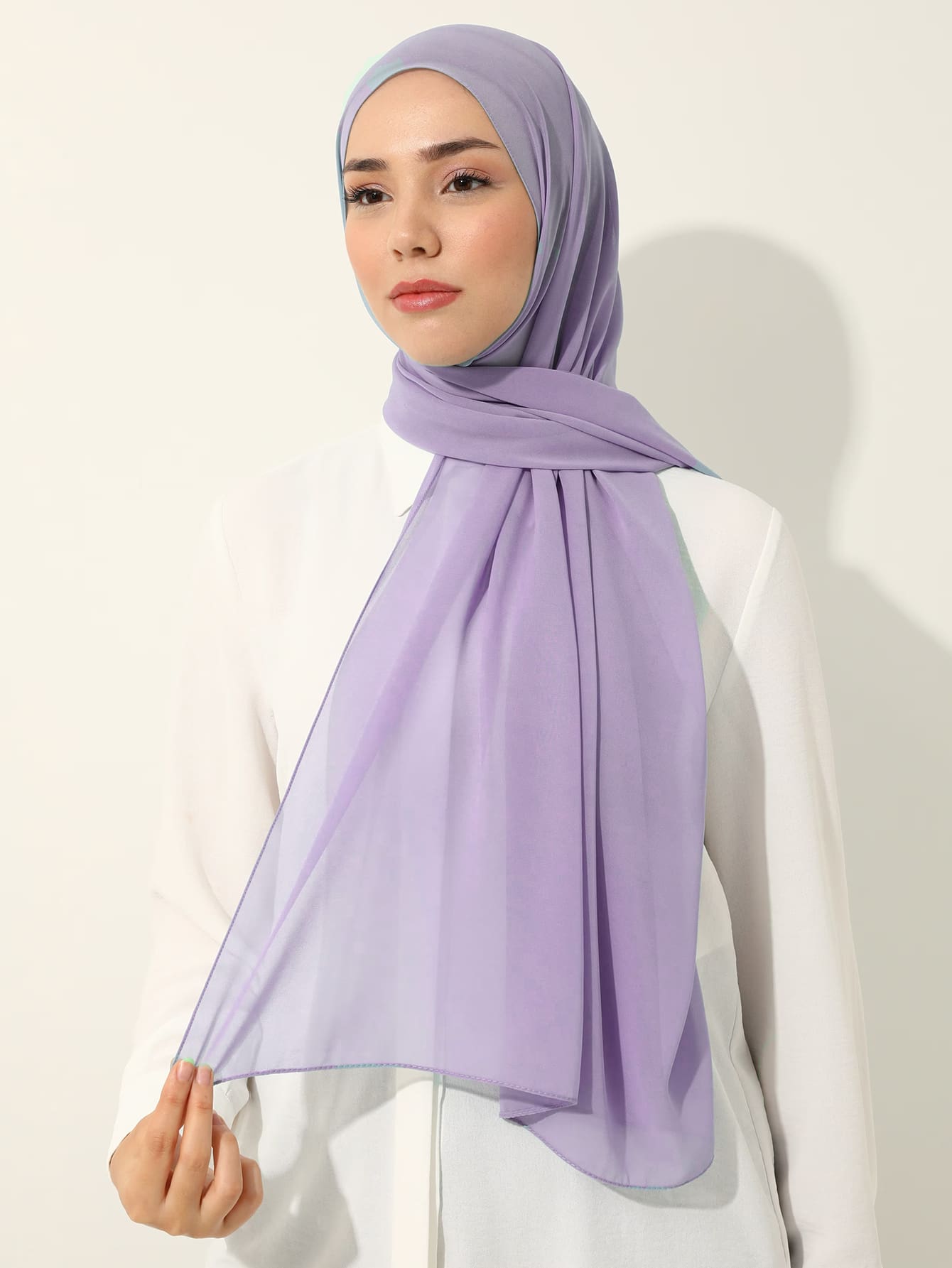 Solid Color Chiffon Hijab Scarf