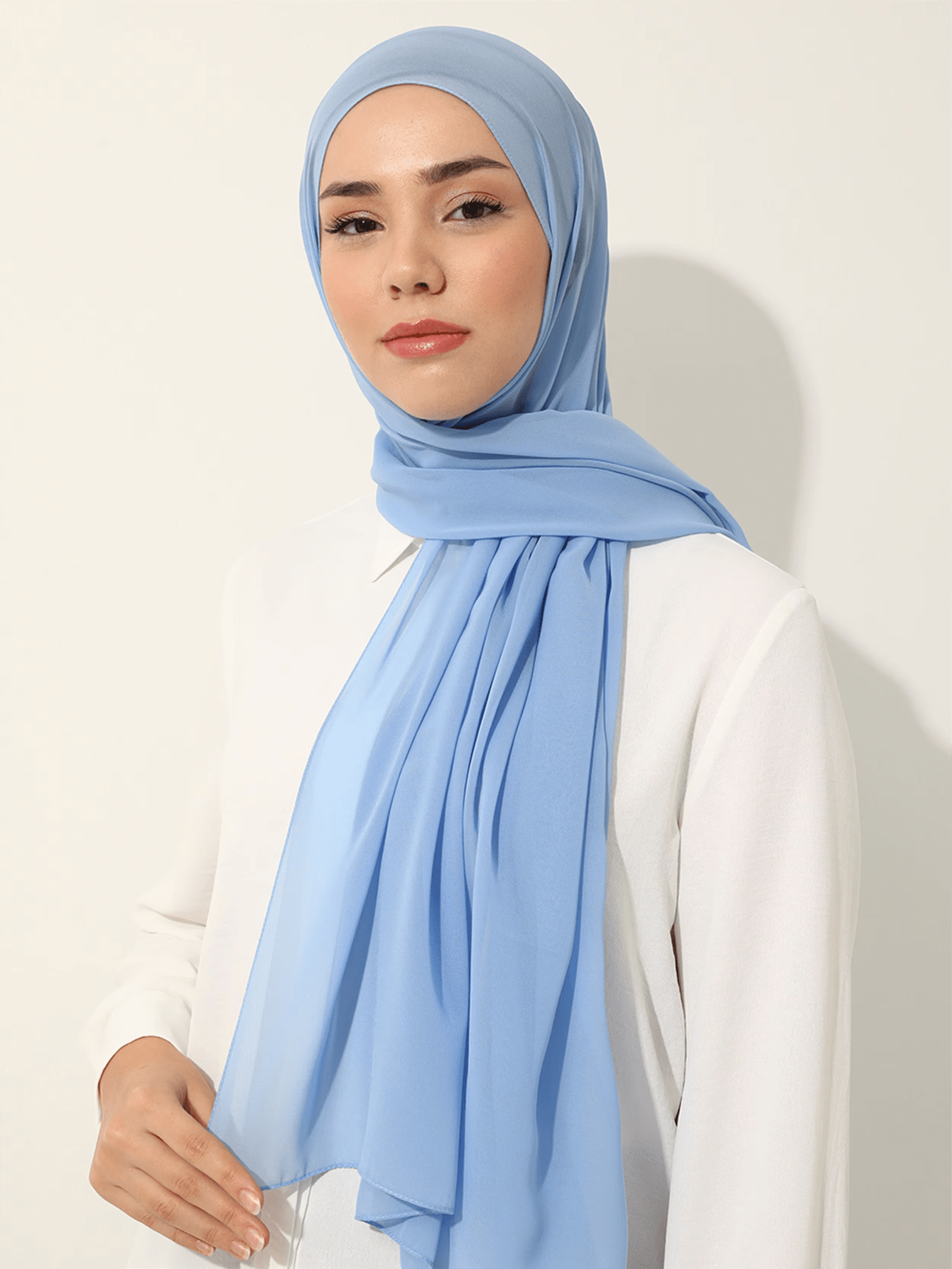 Solid Color Chiffon Hijab Scarf