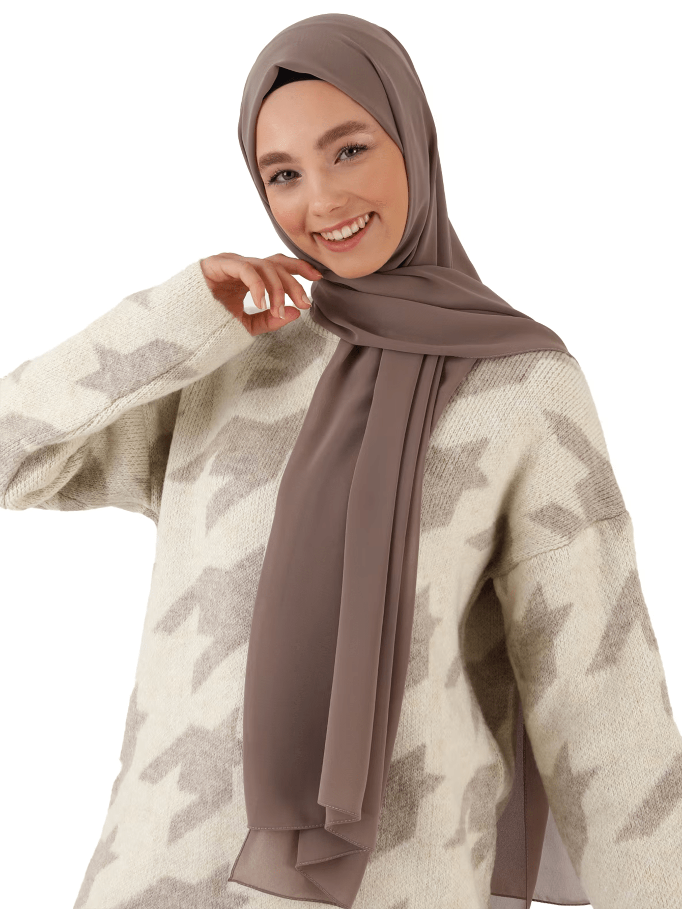 Solid Color Chiffon Hijab Scarf